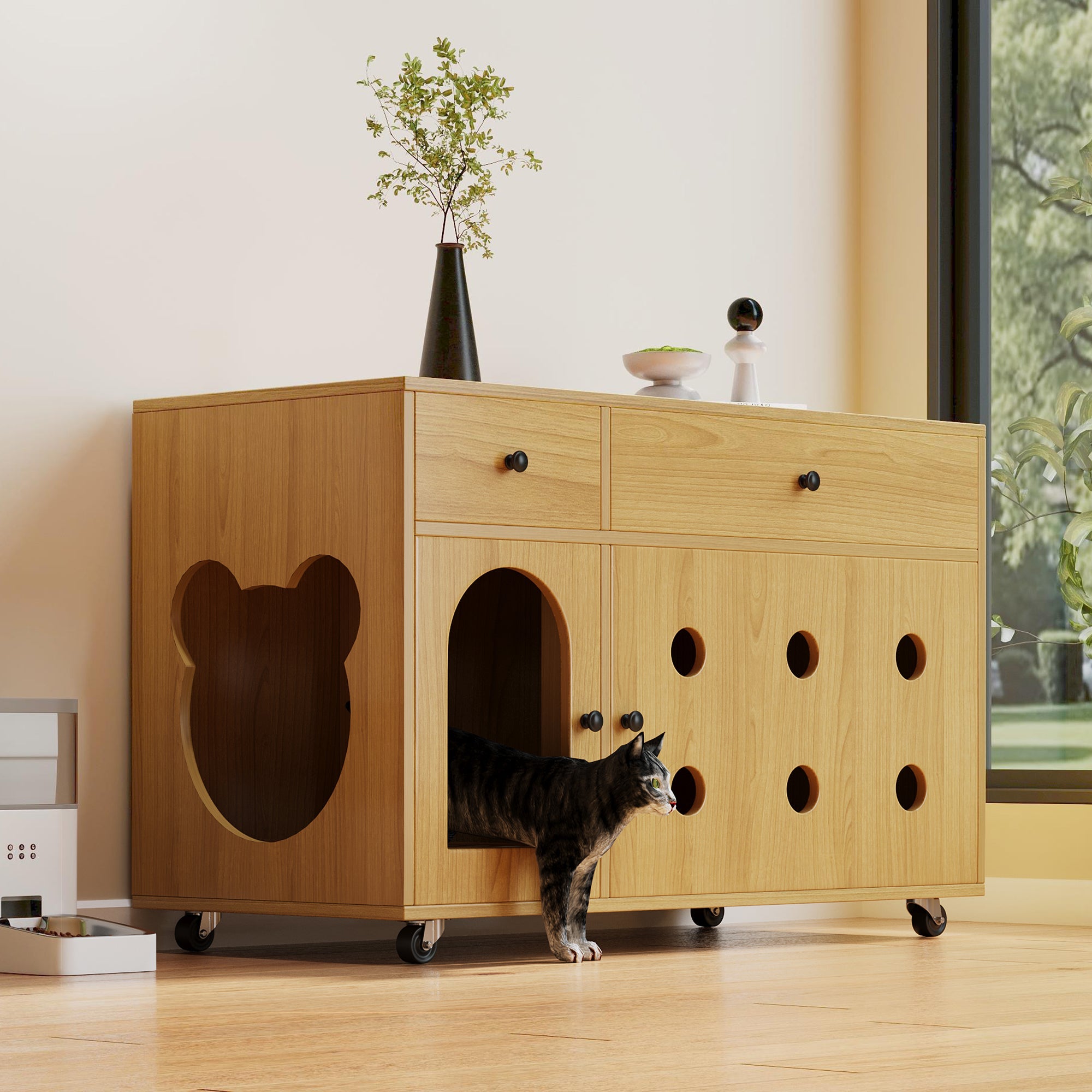 Logidon kattenbakkast 100 x 45 x 66 cm zandafvoerplaat