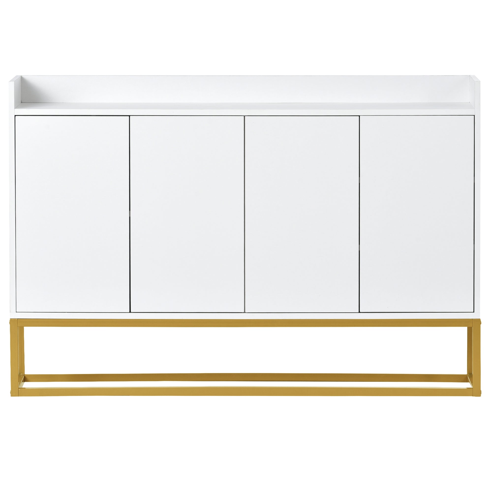 Logidon Dressoir 120 cm Wit Greeploos Vier Deuren Minimalistisch