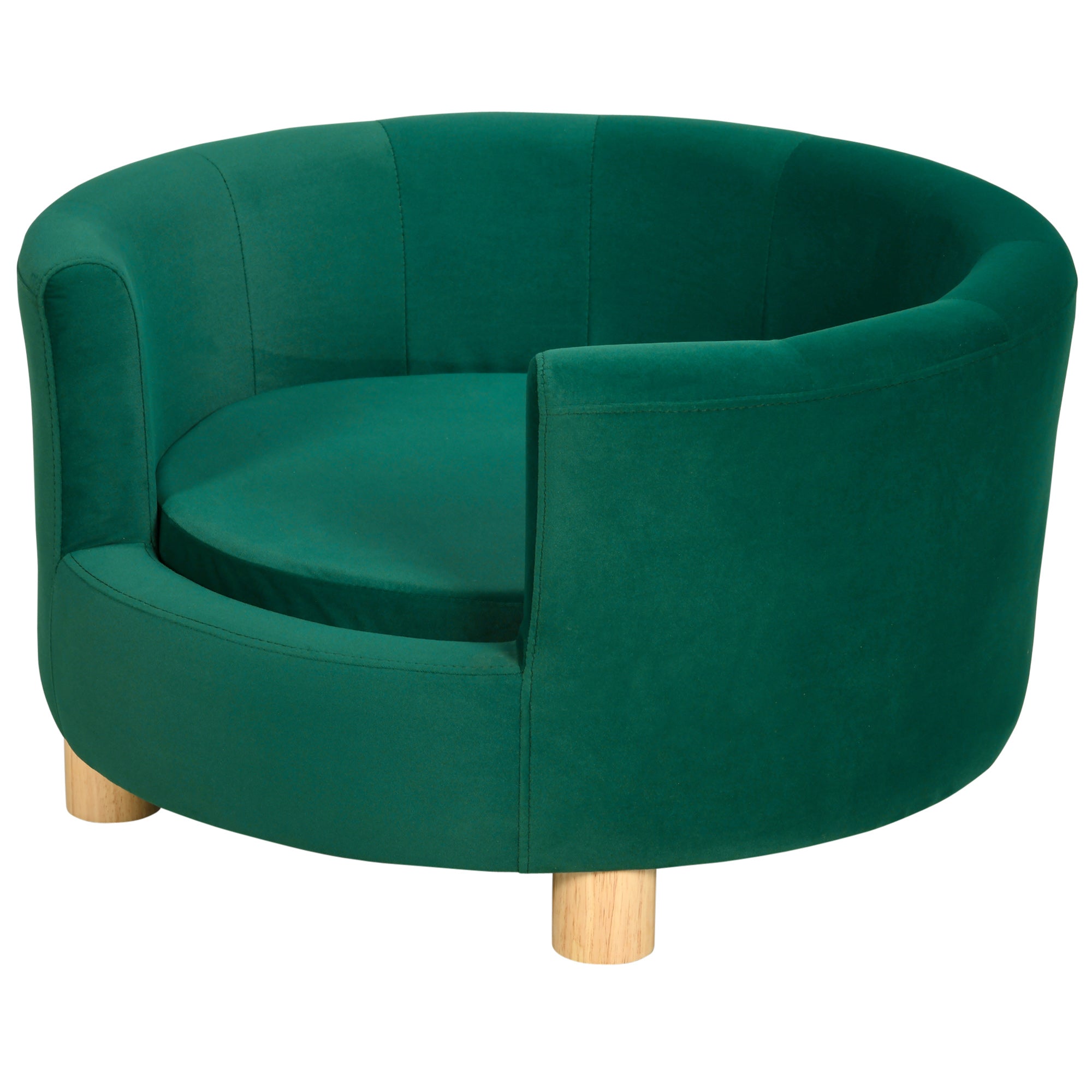 Logidon PawHut Hondenmand Elegante Hondensofa 65x64x37 cm Groen