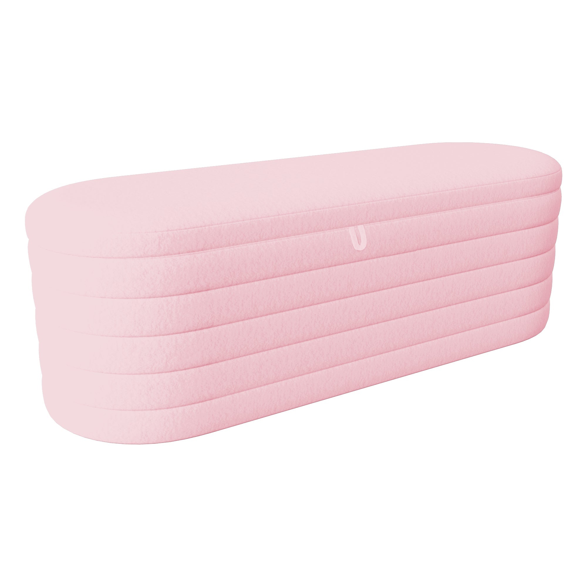 Logidon slaapbank en voetenbank 120x40 cm roze met opbergruimte