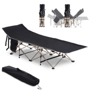 Logidon Camp Bed Opvouwbaar campingbed 190x68x52 zwarte draagtas
