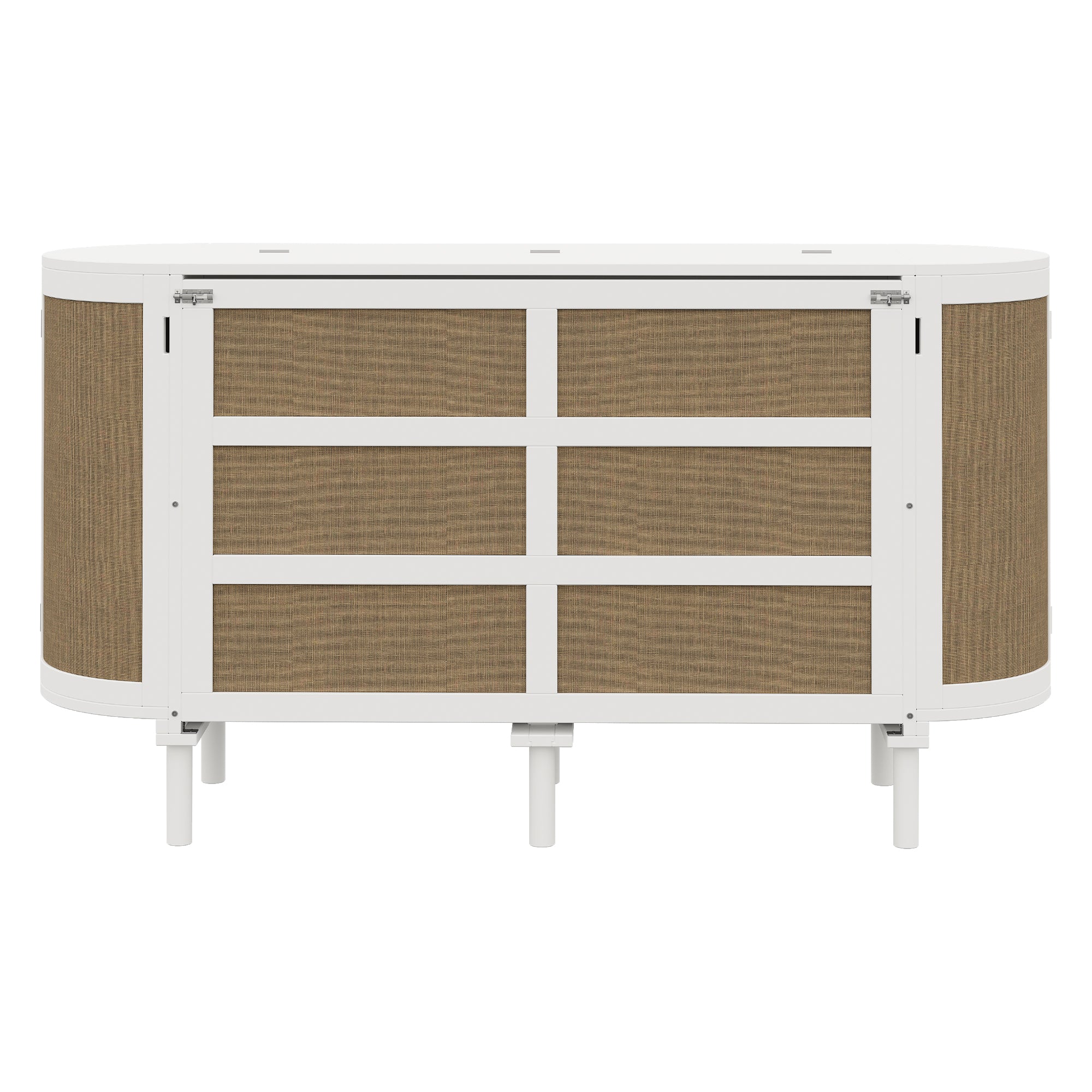 Logidon opklapbed 140x200 cm met lattenbodem, opbergvakken, wit