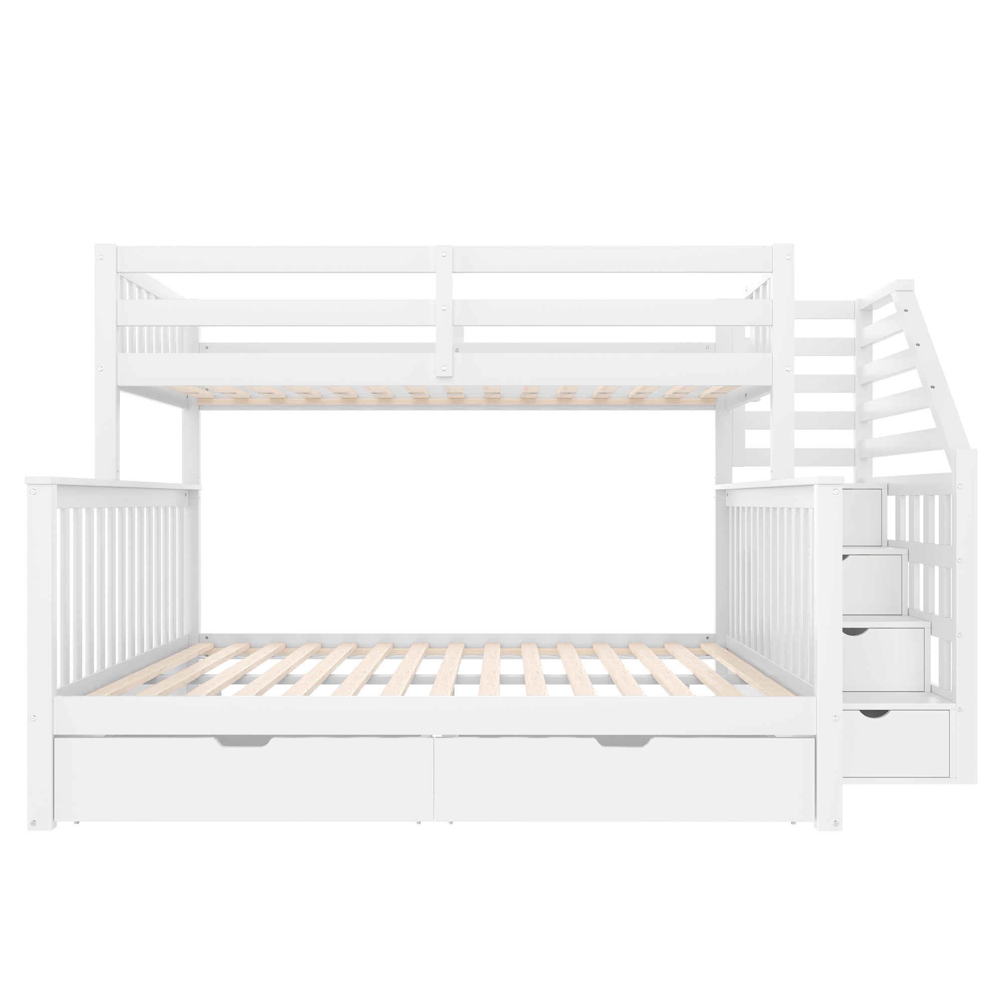 Logidon stapelbed 90x200 ruim 140x200 met opbergruimte wit