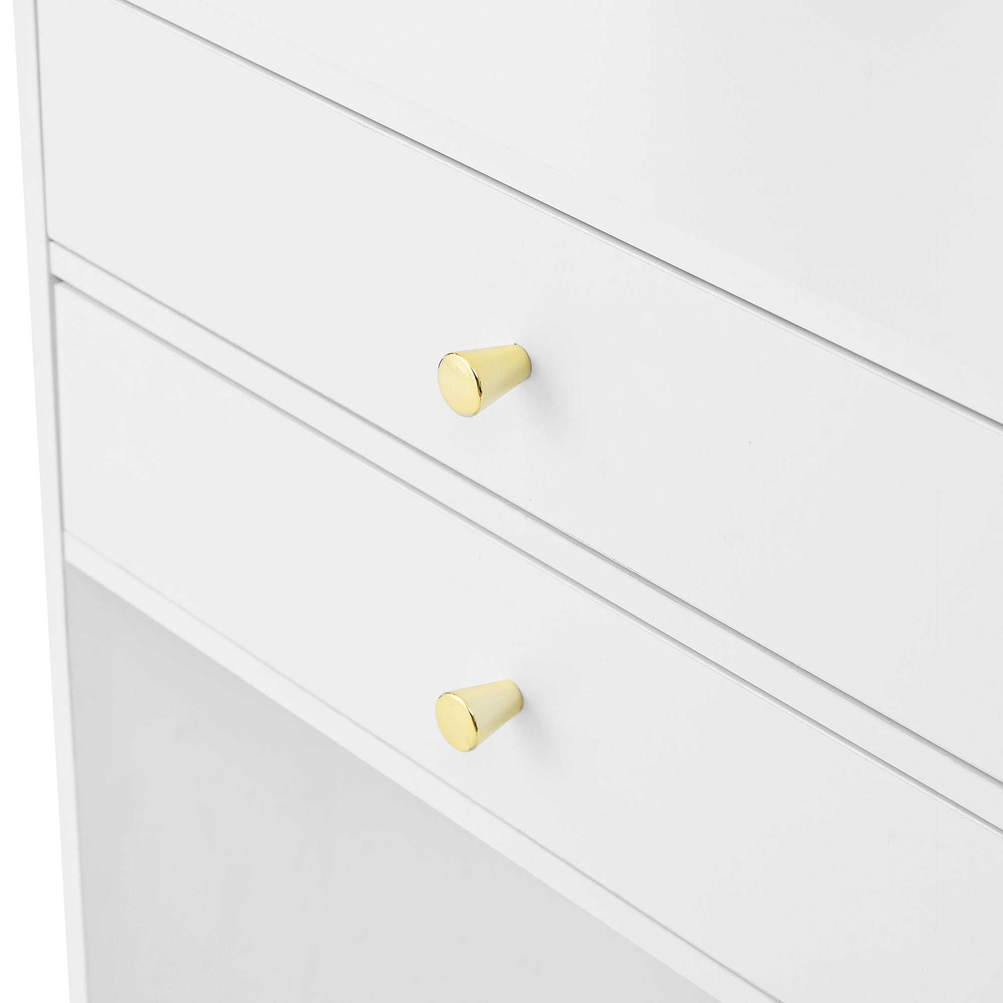 Logidon Kaptafel Verstelbaar LED-verlichting Wit 75×156×45 cm
