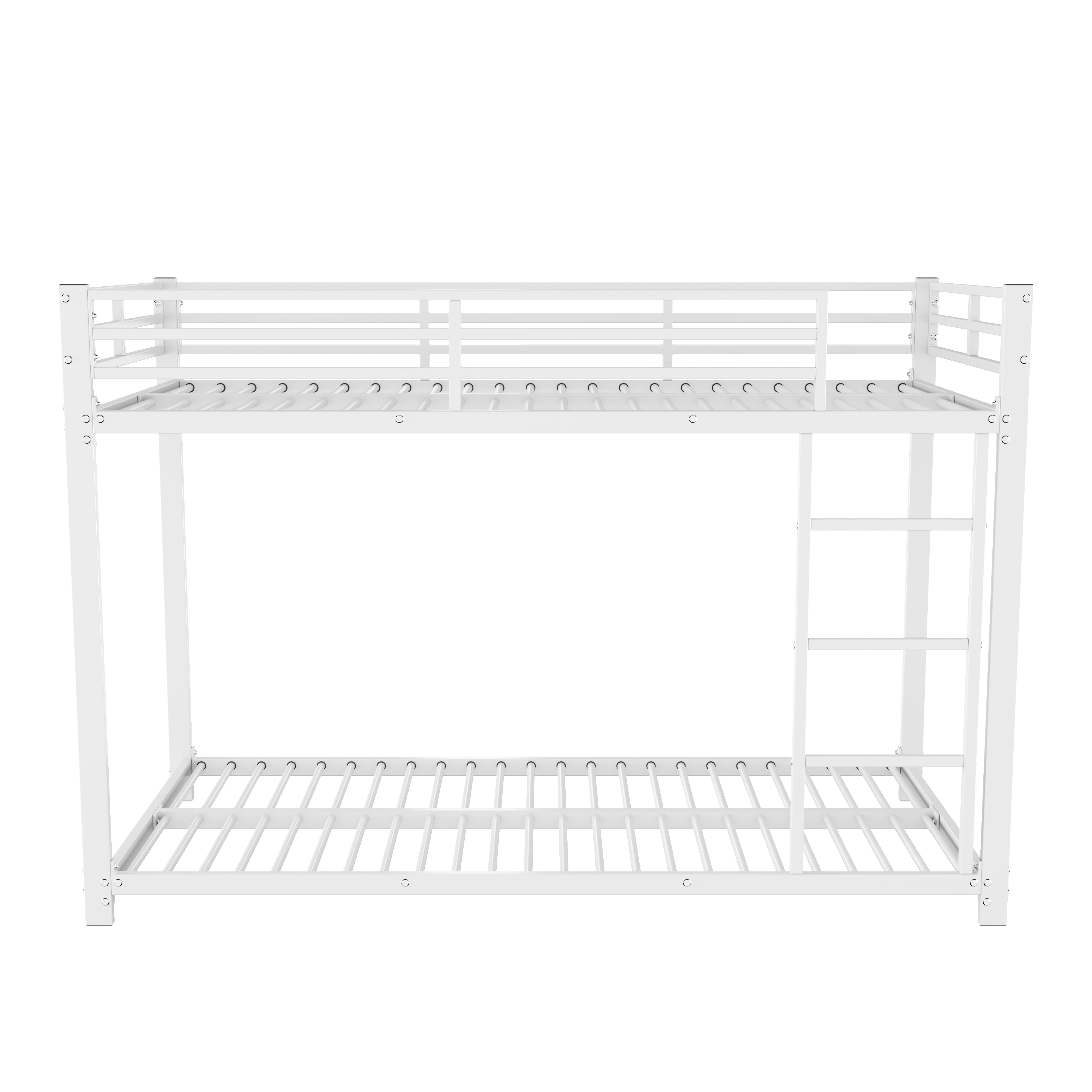 Logidon stapelbed 90x200 metaal wit klassieke vorm