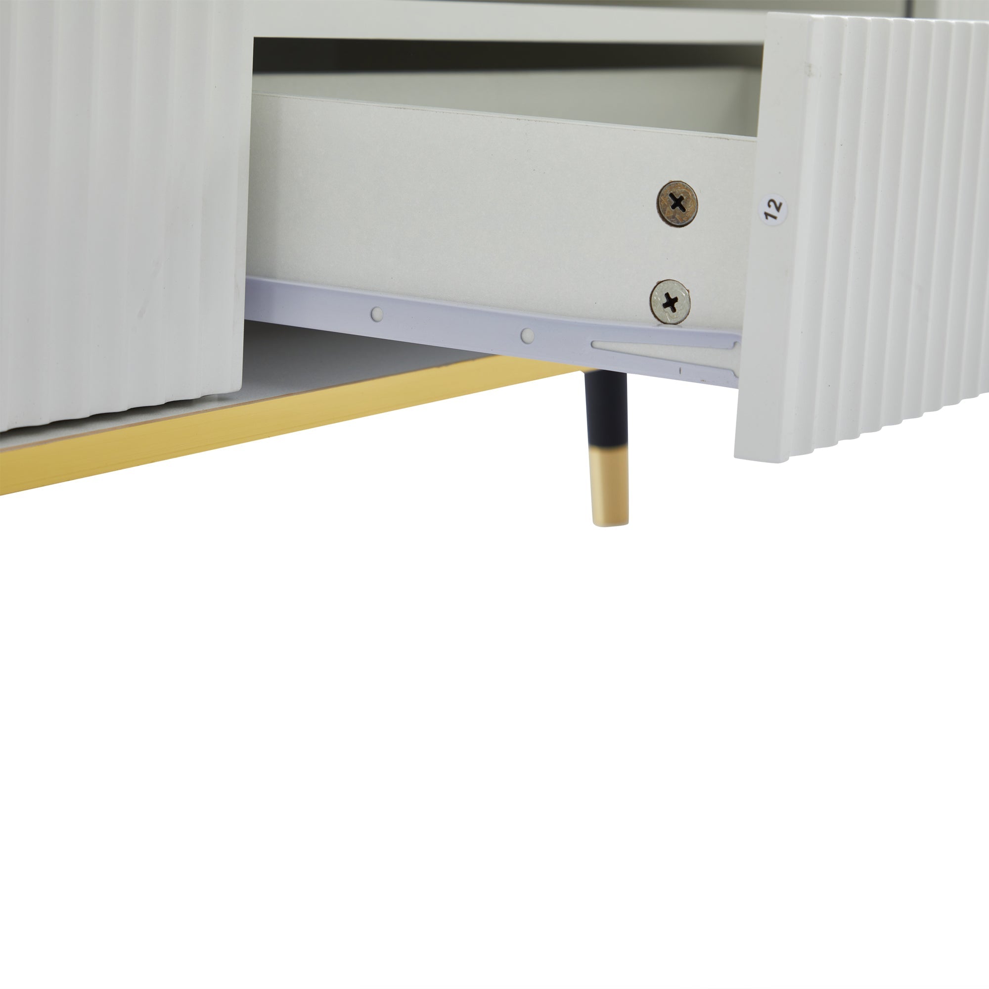 Logidon Modern TV-meubel Wit Marmerlook 200x40x46 cm