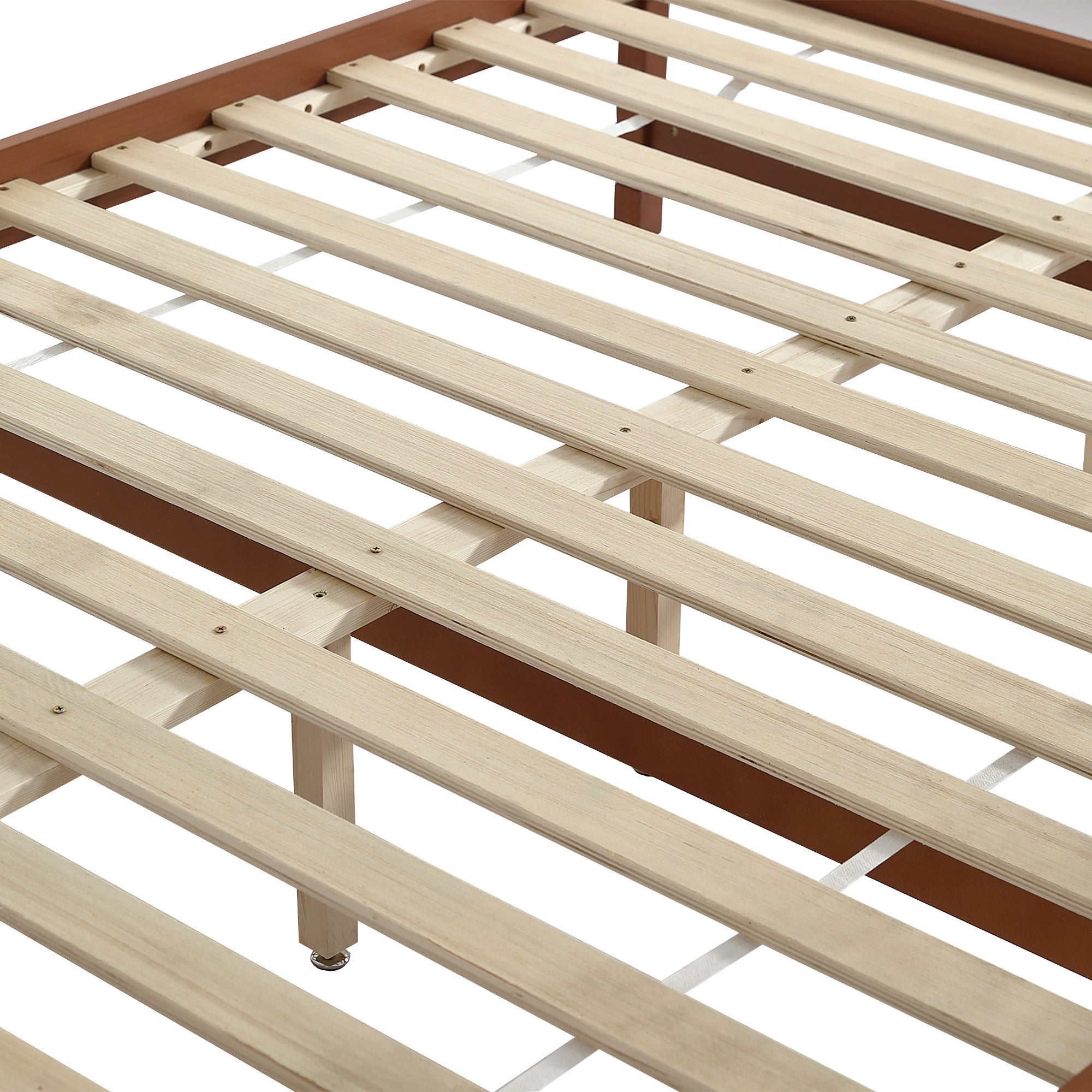 Logidon Kinderbed Vintage Hout Roodbruin 140x200 cm met twee lades