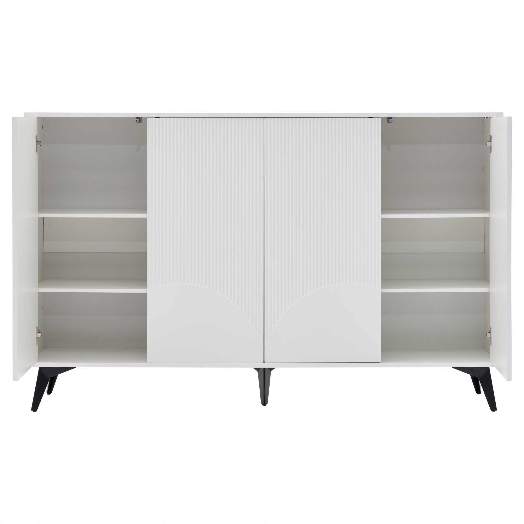 Logidon Wit Dressoir, 160 cm breed, verstelbare planken