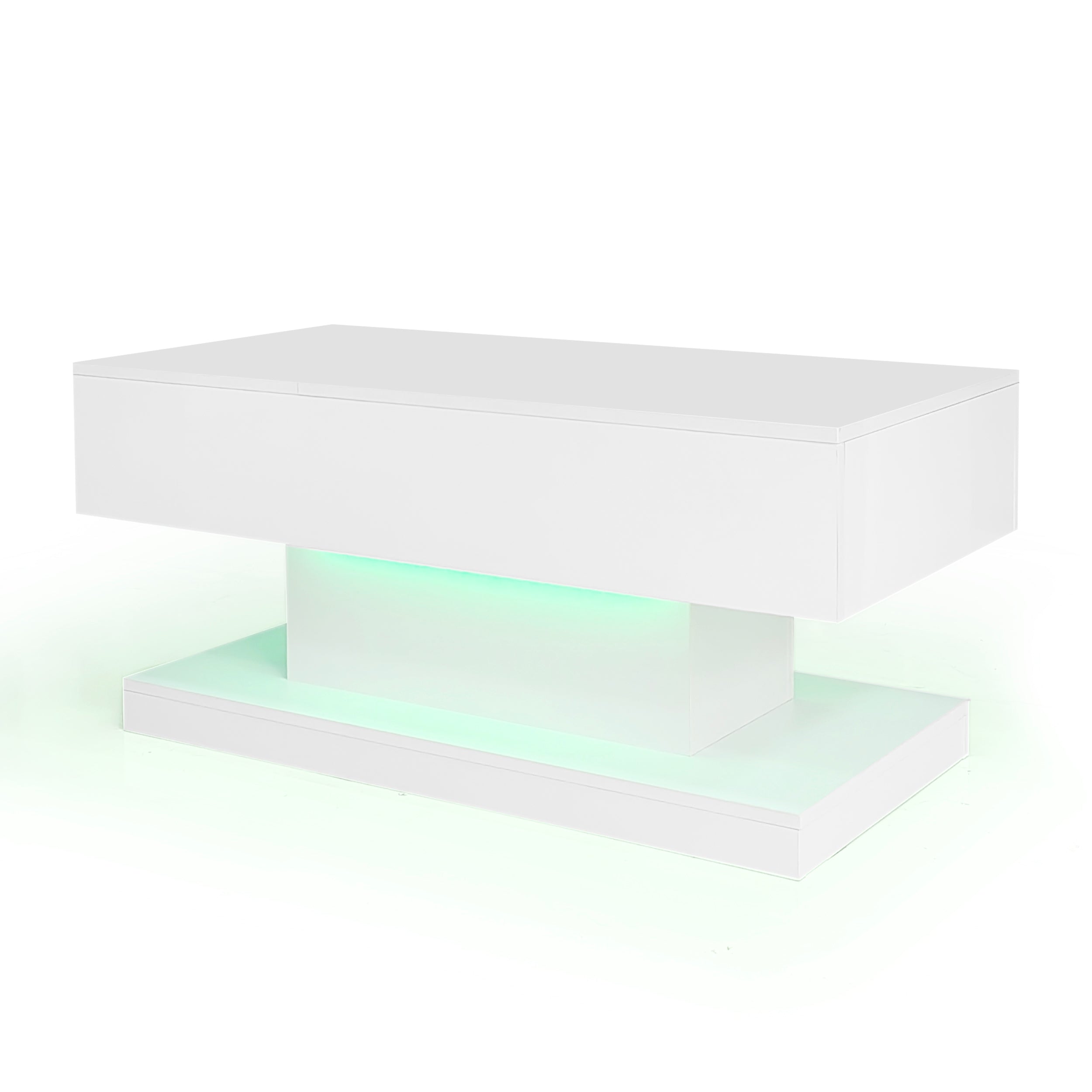 Logidon witte heftafel 100x50x45 met LED verlichting hydraulisch