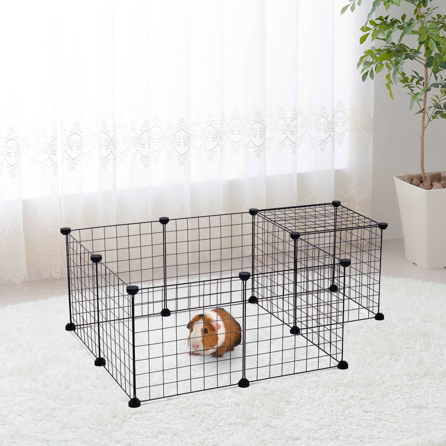 Logidon buitenkast metaalgaas flexibel zwart 106x73x36 cm