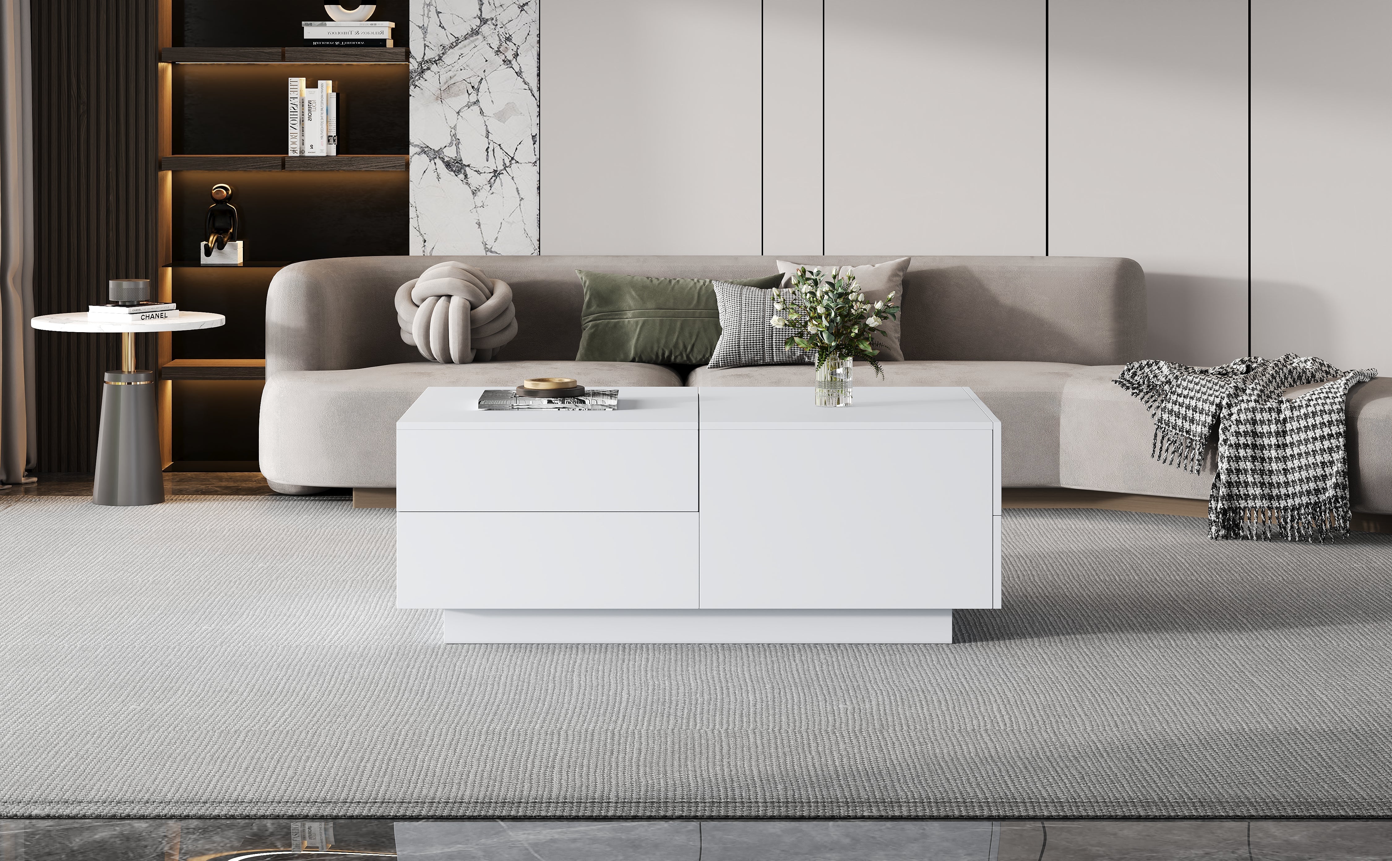 Logidon moderne salontafel met schuiflades 90x55x45