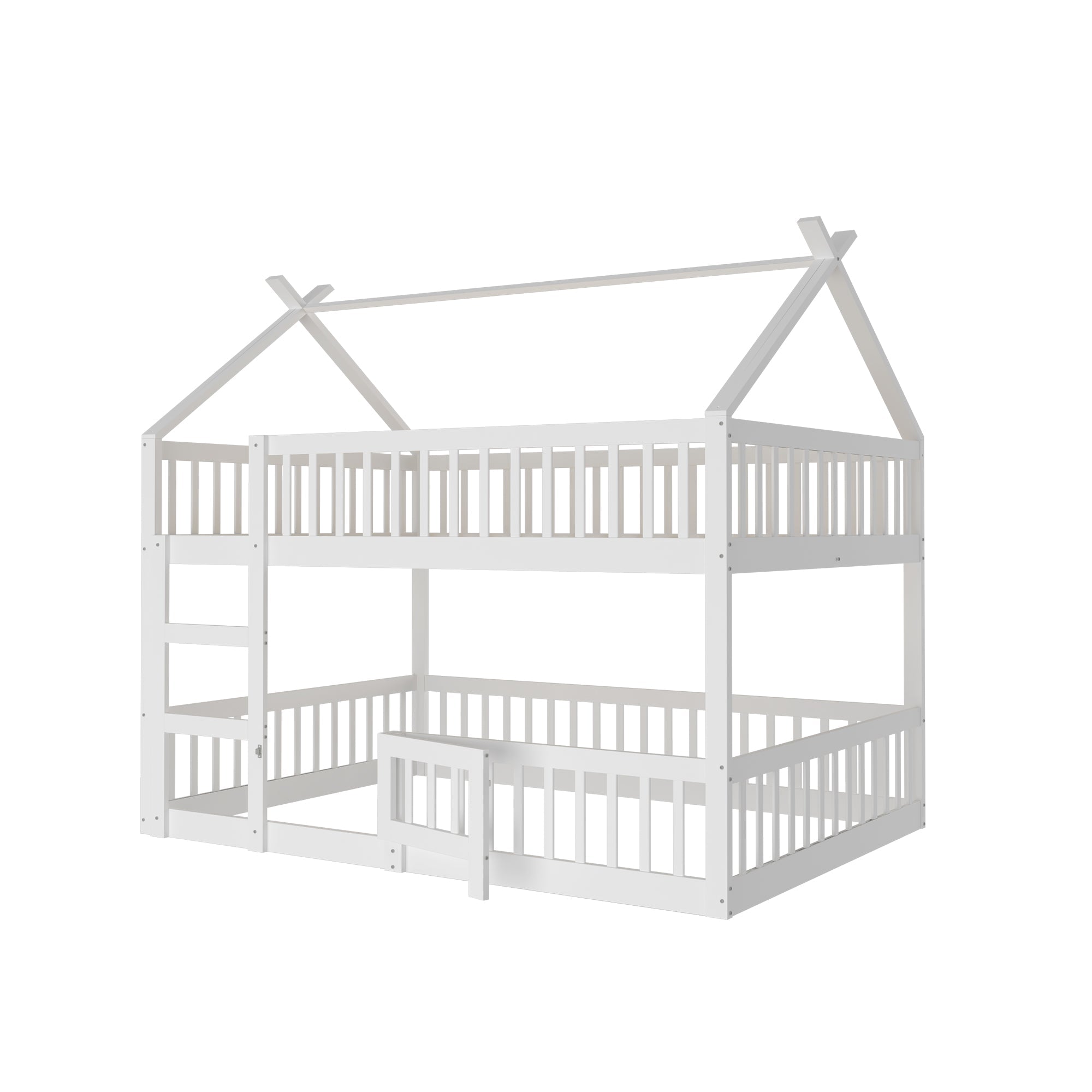Logidon Kinderstapelbed 140x200 met trap Loft Design Wit
