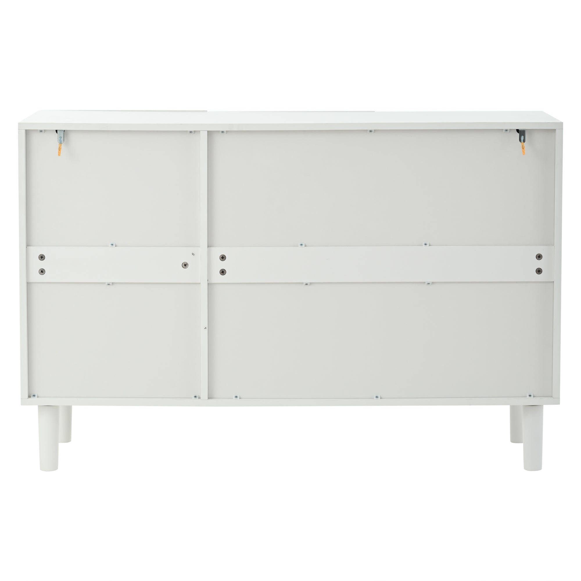 Logidon Dressoir 120x38,5x79 cm Wit MDF met 3 deuren