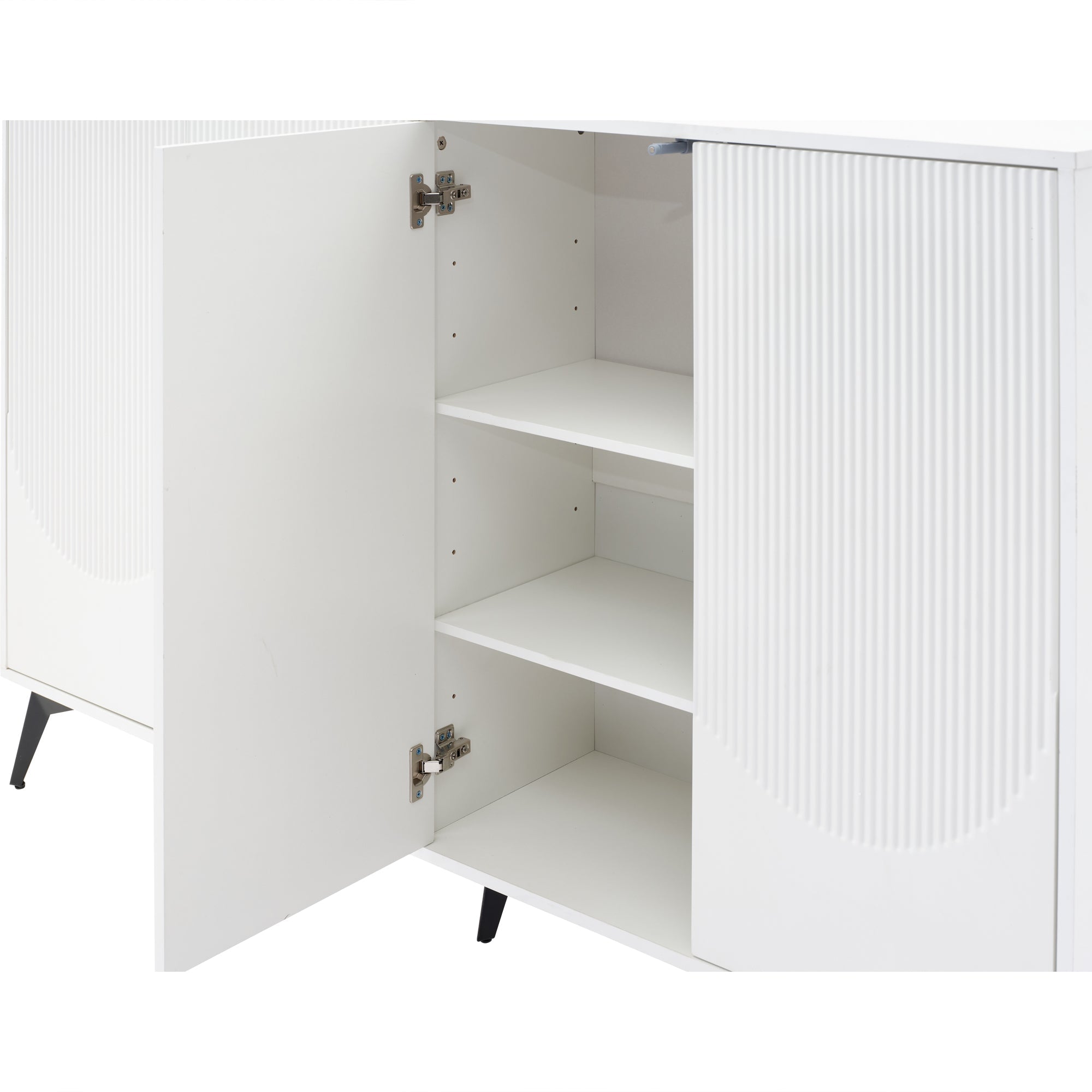 Logidon Wit Dressoir, 160 cm breed, verstelbare planken