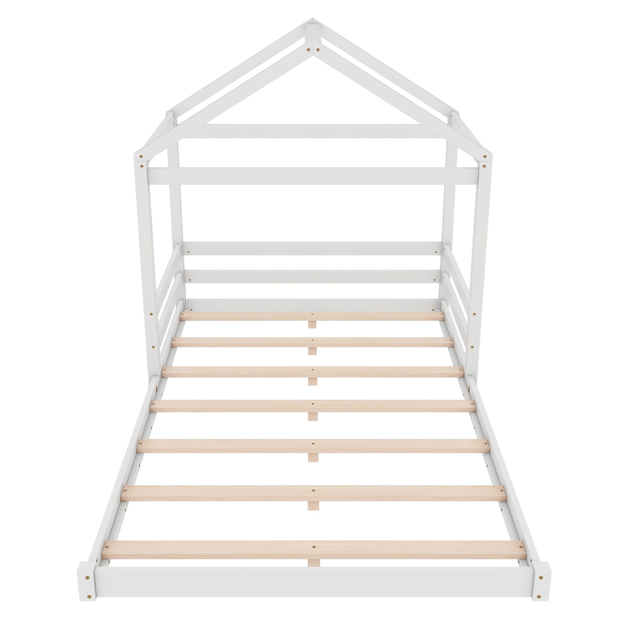 Logidon huisbed 140x200 wit grenenhout minimalistisch