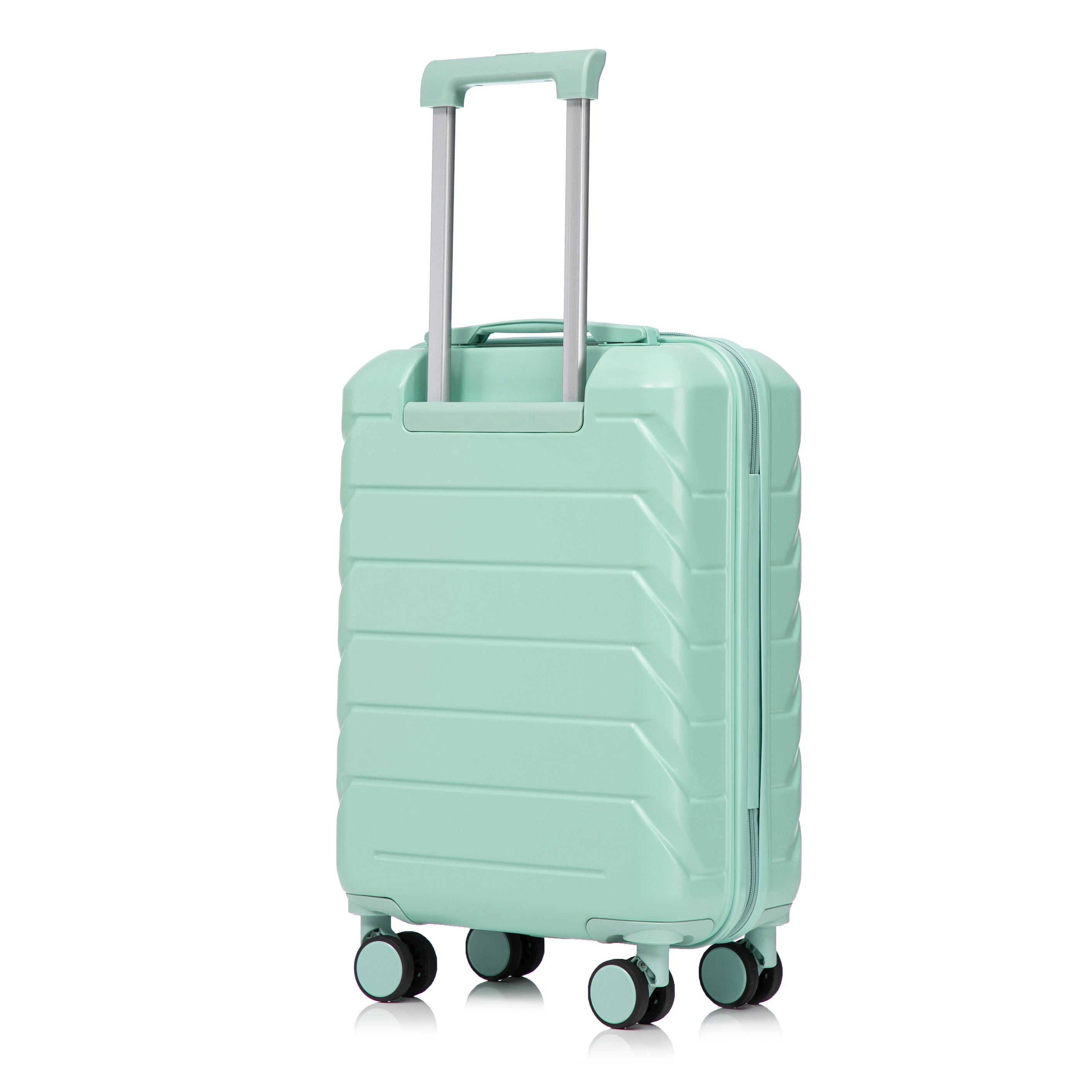 Logidon 14 en 19 inch ABS spinner kofferset mintgroen 2-delig