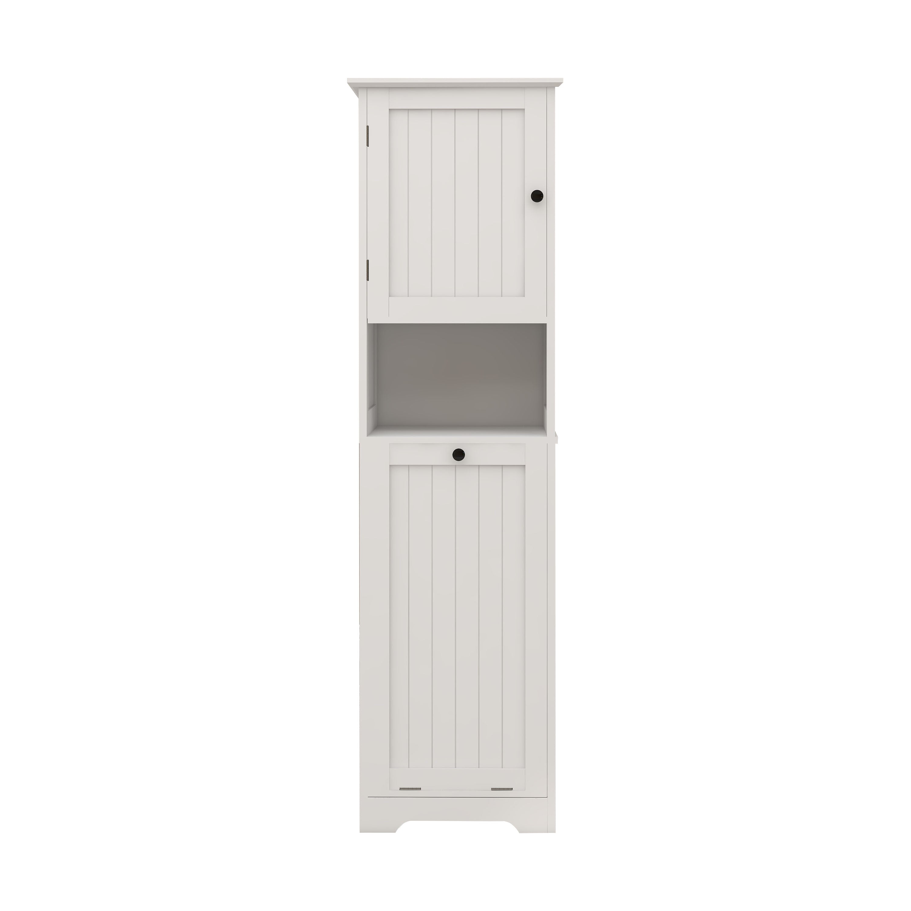 Logidon Witte wassorteerkast 140 cm kanteldeur met planken