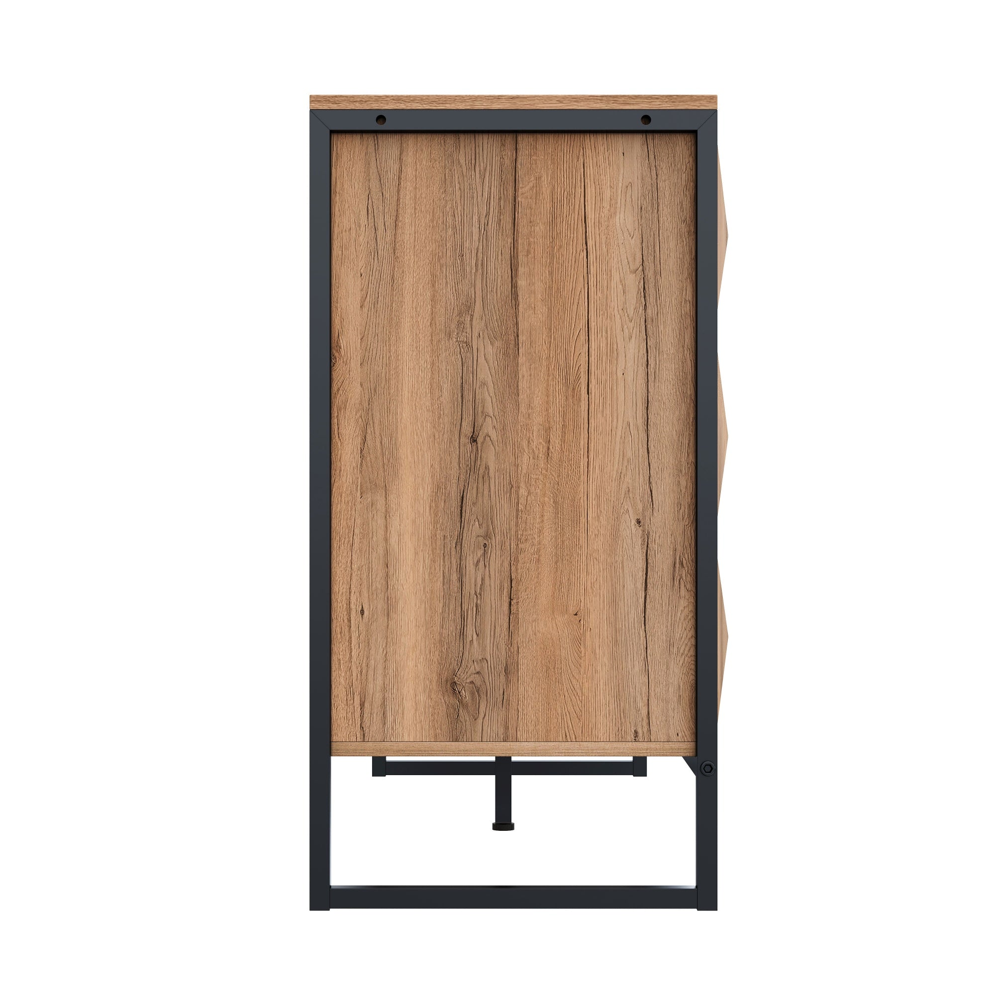 Logidon dressoir 120x40x80 zwart houtlook 6 lades