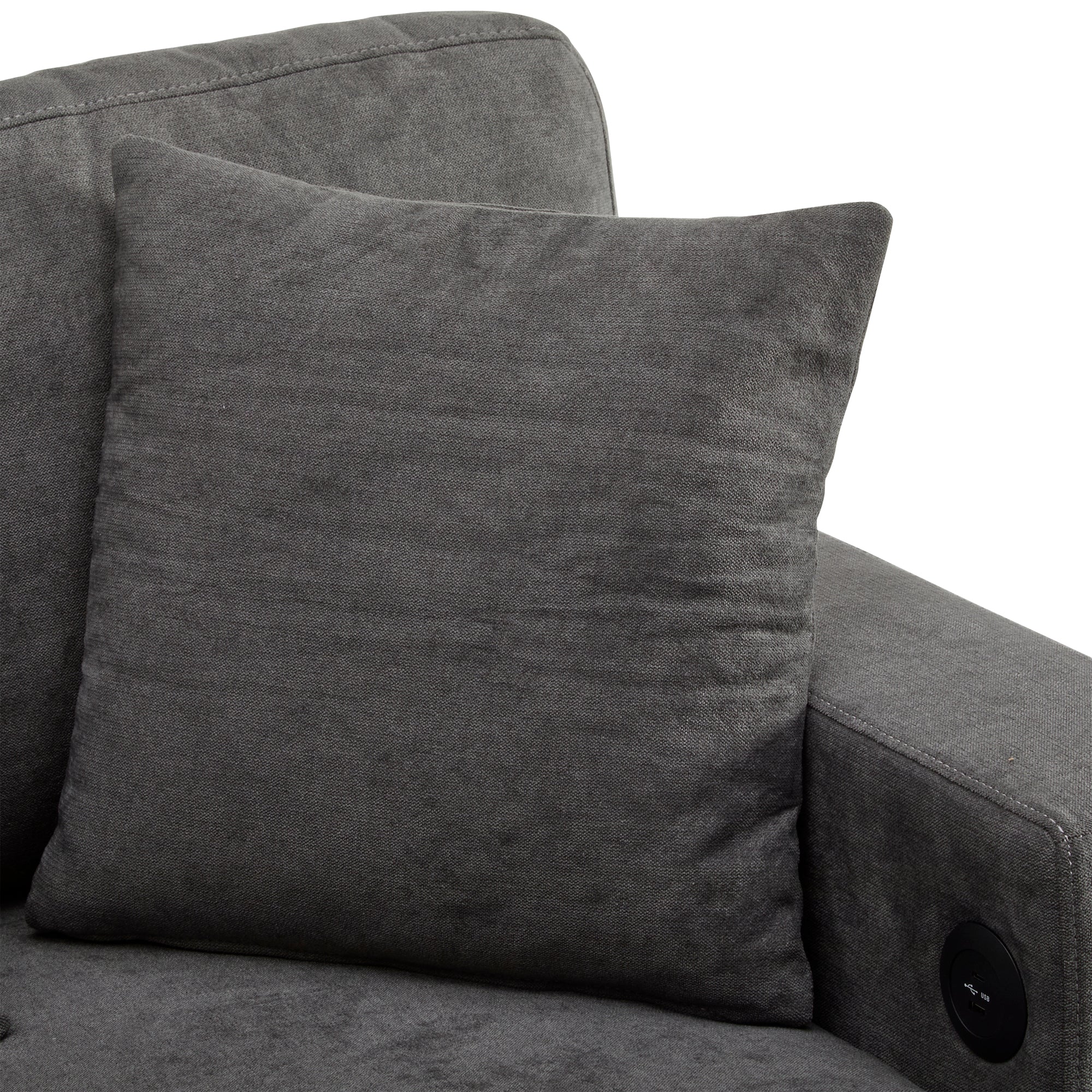 Logidon Corner Sofa Gray Extendable Bed With Bed Box Shelf 214x131