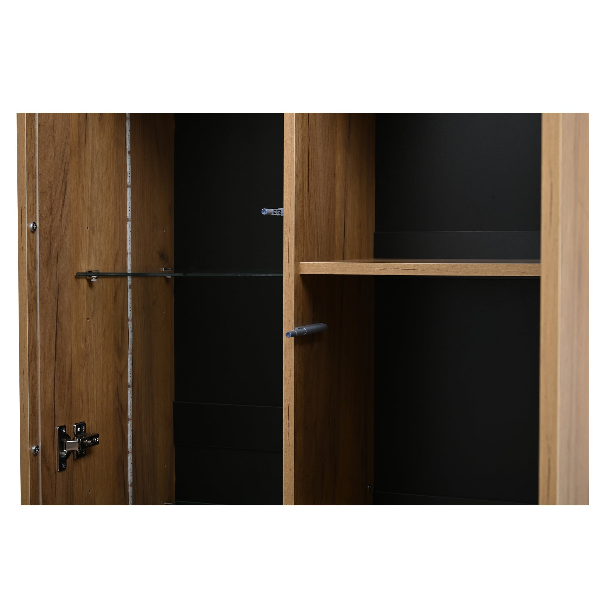 Logidon vitrinekast 80x35x160 cm met acryl deuren en 8 planken