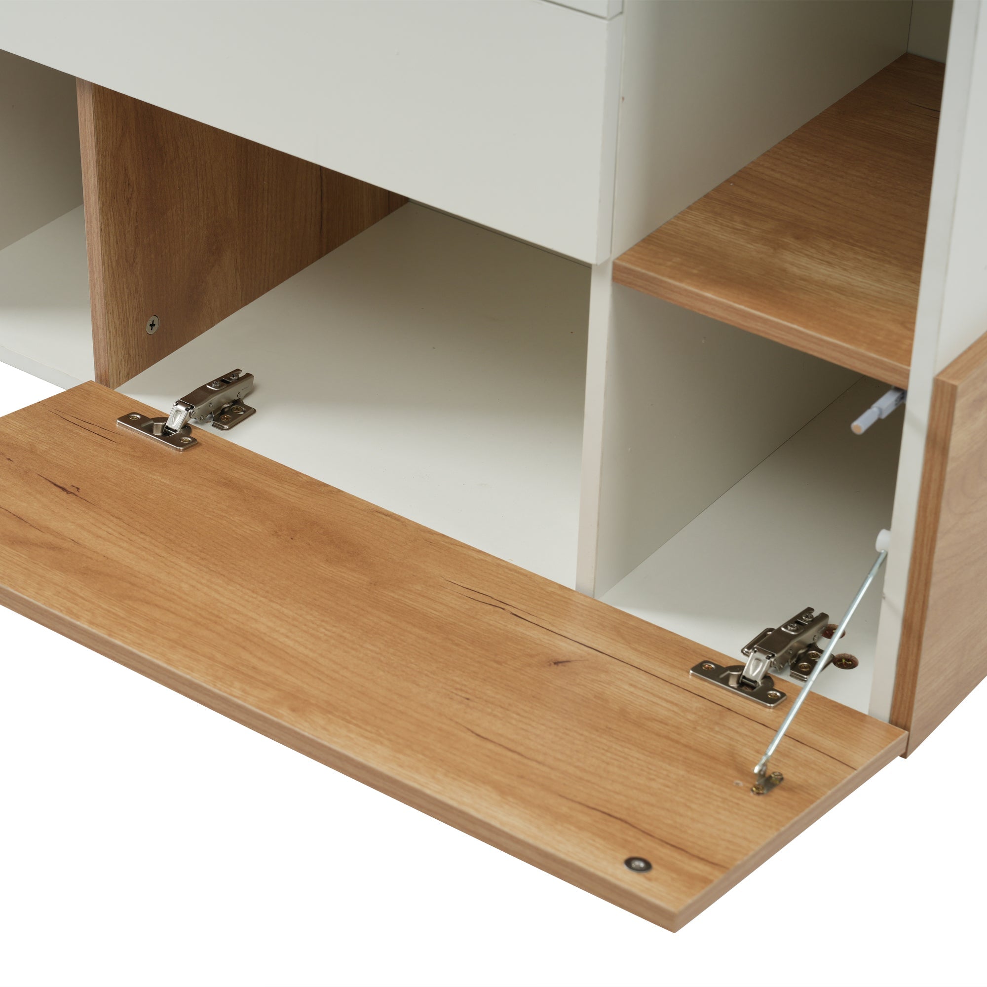 Logidon dressoir hoogglans wit 130x40x70 cm met opbergruimte