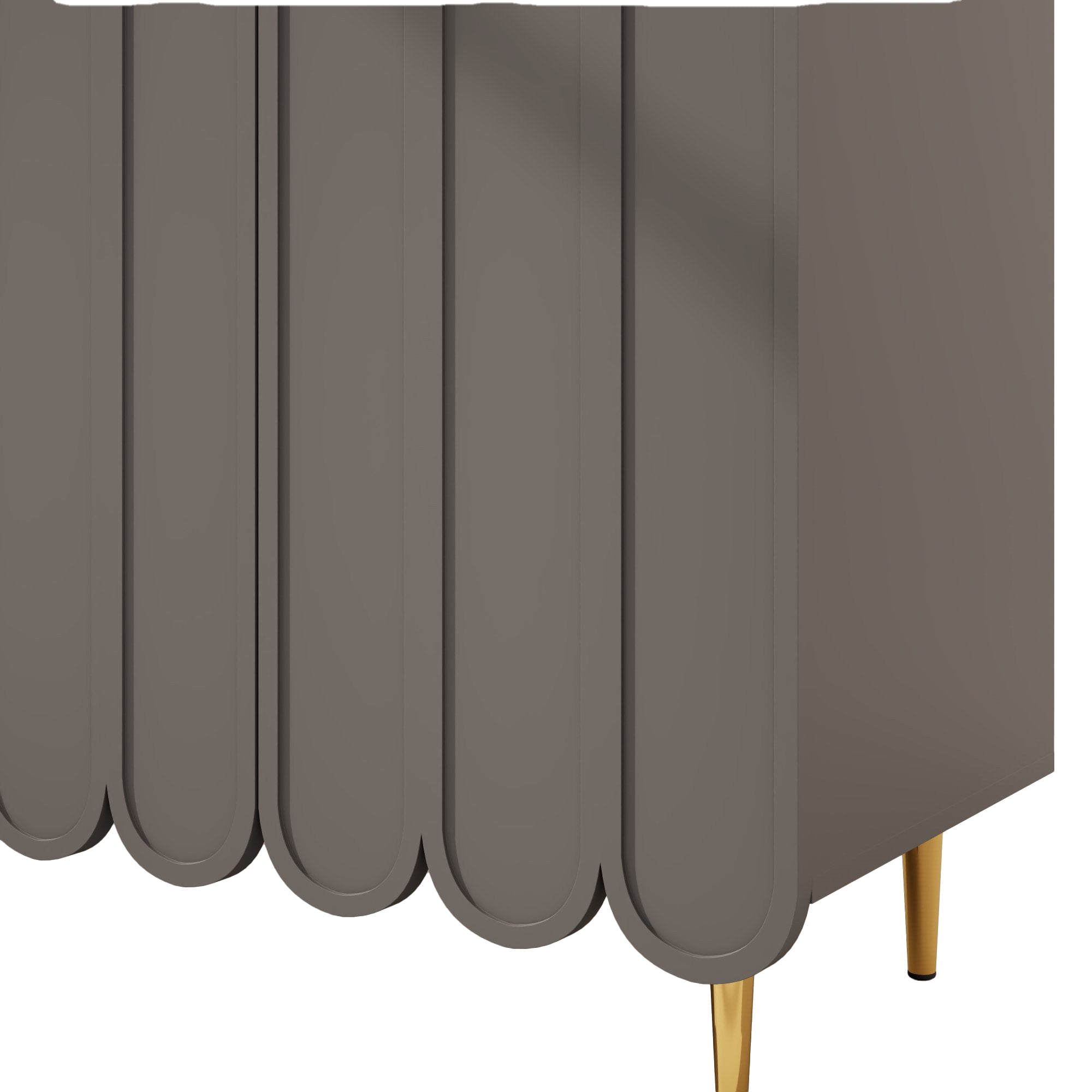 Logidon grijs dressoir 120 x 40 x 151 cm open opbergplank
