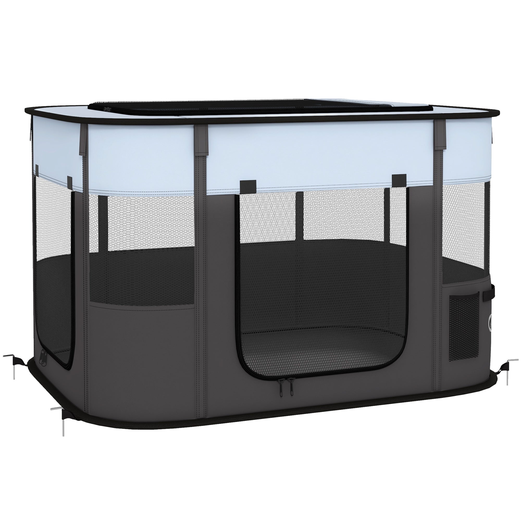 Logidon Puppy Run Opvouwbare Box Grijs 94 x 74 x 60 cm