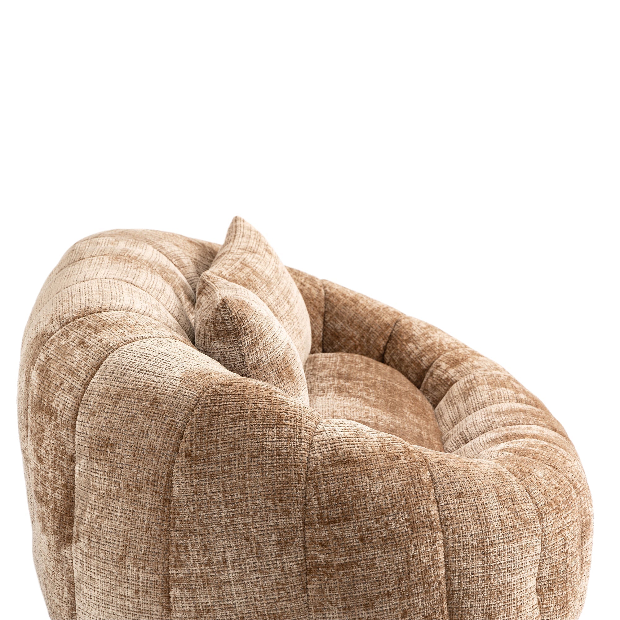 Logidon Zitzakbank Luxe Chenille Koffie Lounge Stoel