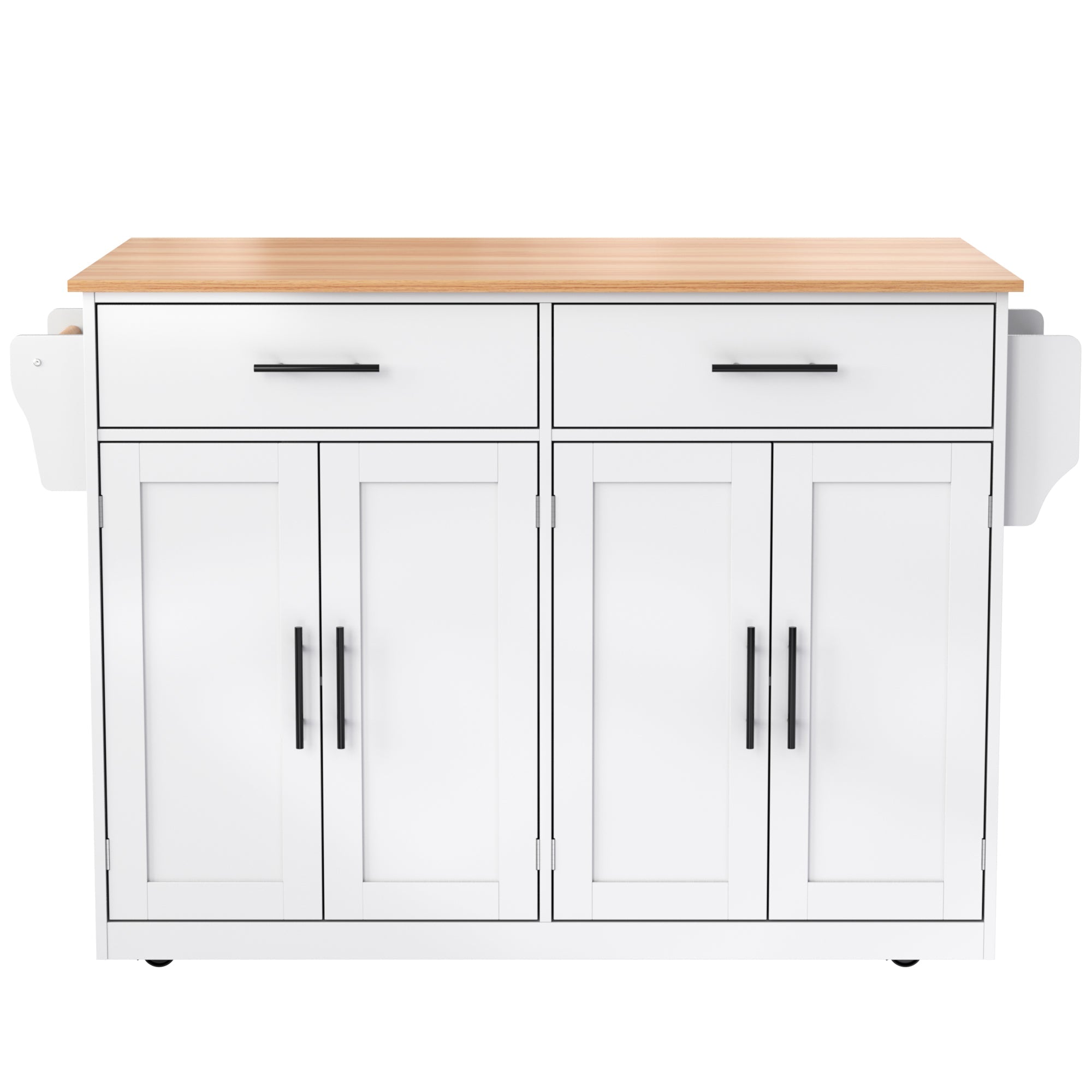 Logidon serving trolley with folding table top white 120x71x91 cm