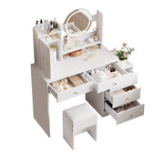 Logidon Grote Kaptafel Dimbaar LED Verlichting Wit 90x40x132 cm
