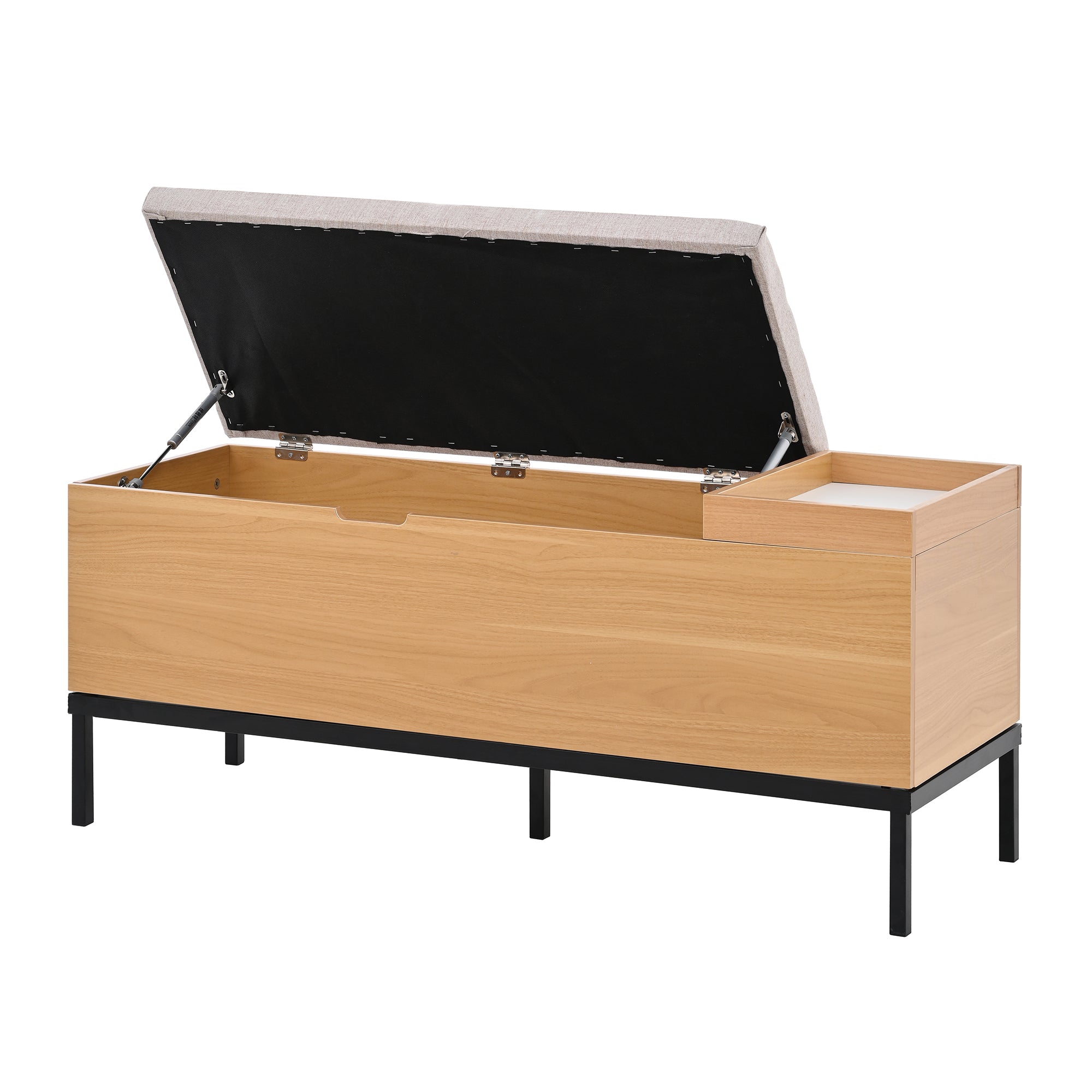 Logidon schoenenbank opbergbank naturel 115 x 40 x 49,5 cm