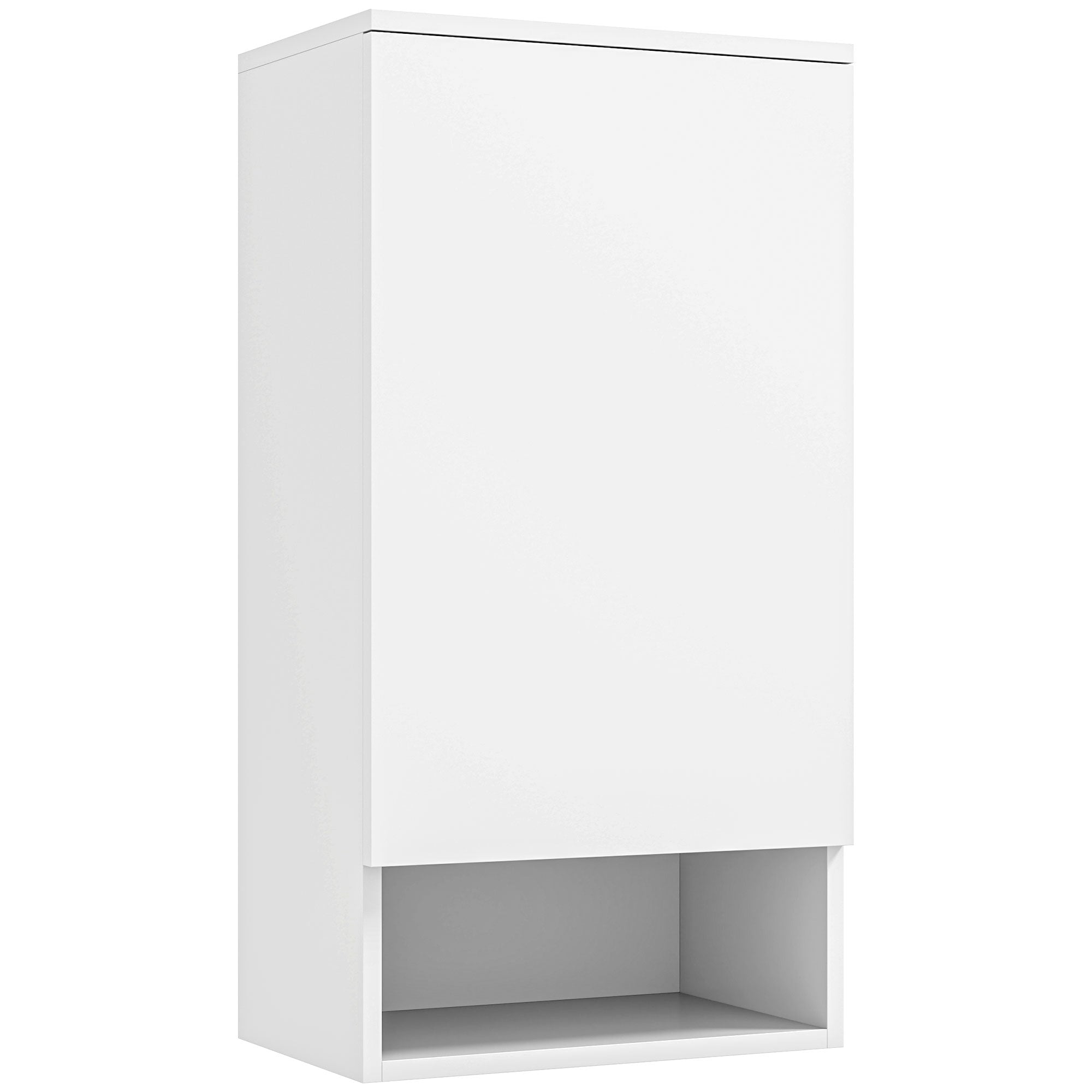 Logidon wandkast wit 40 x 27 x 77 cm deuren verstelbare planken
