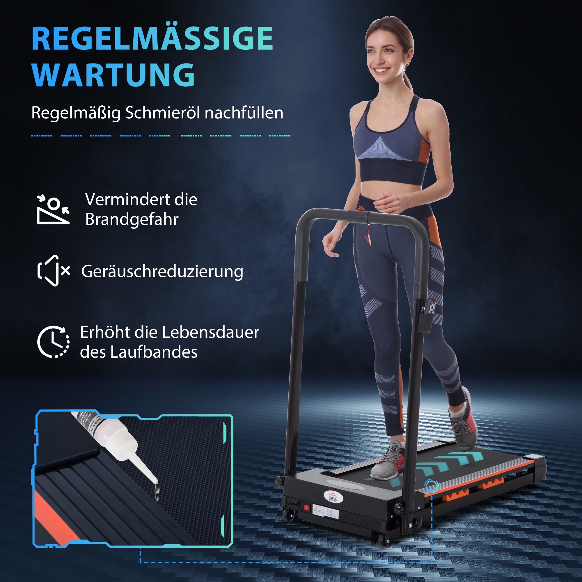 Logidon Elektrische Loopband Met LCD Display Opvouwbaar Zwart
