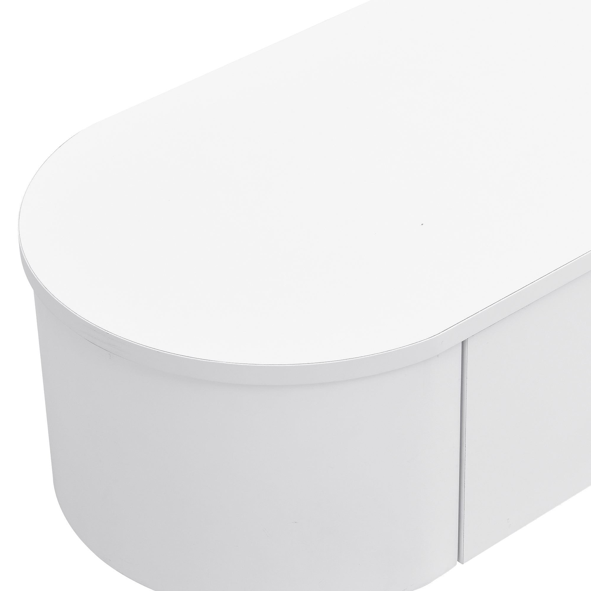 Logidon lowboard TV furniture 174 cm white glossy with golden handles