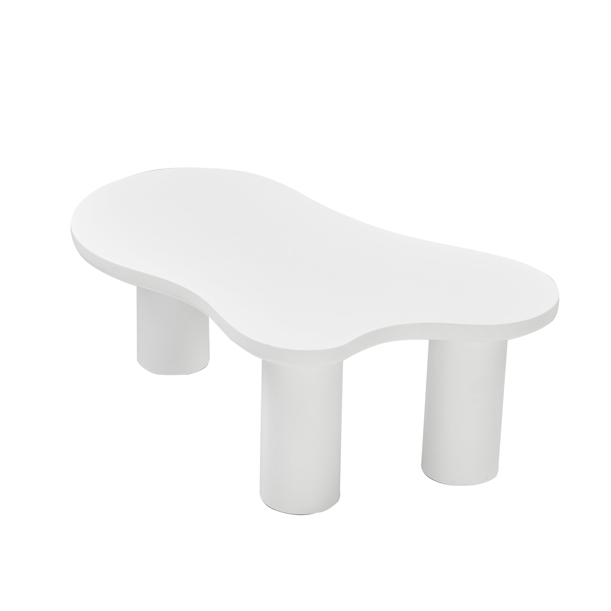 Logidon Wolkvorm salontafel wit MDF blad 107x66 cm