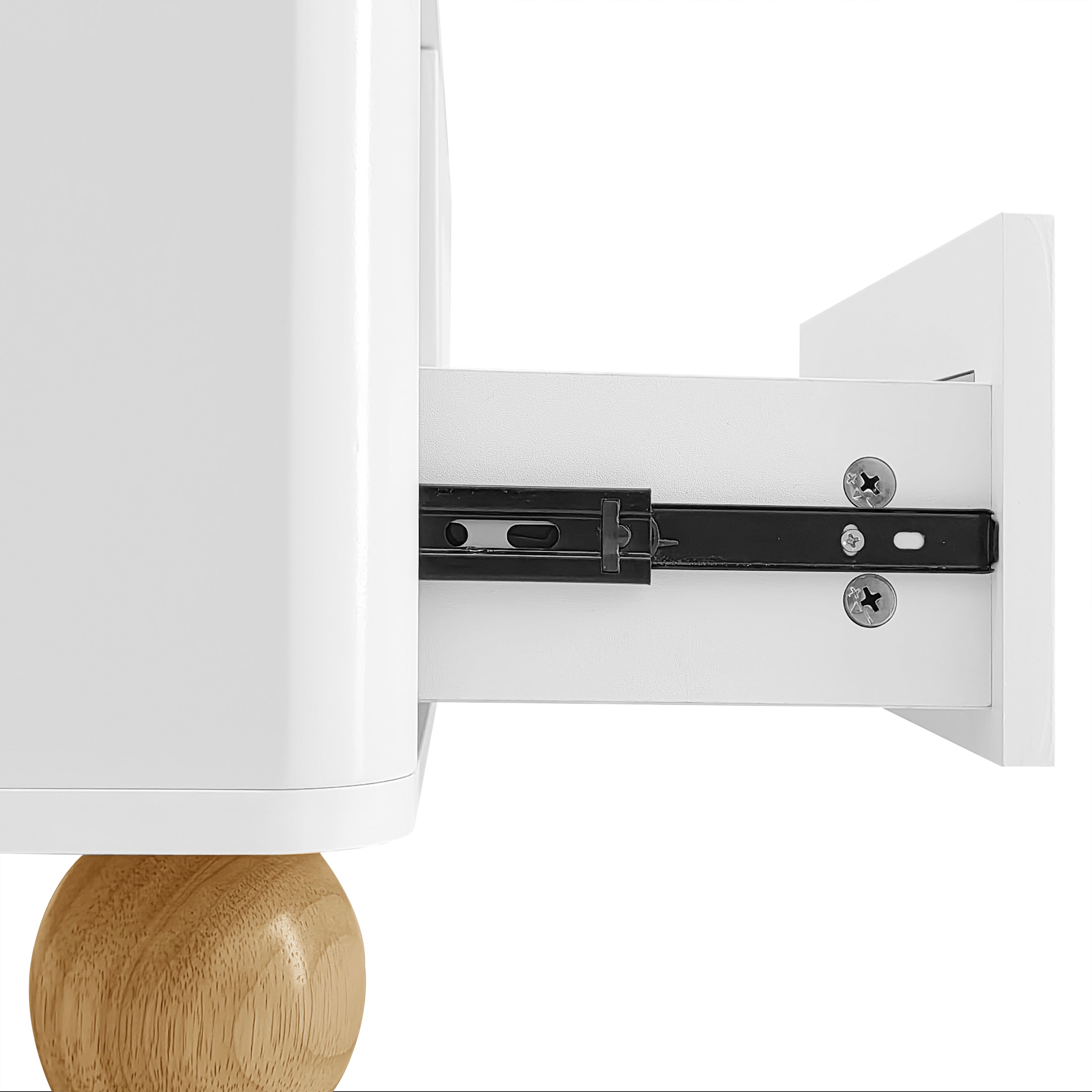 Logidon Moderne Salontafel 105x50x40 Cm Wit Houtlook LED Verlichting