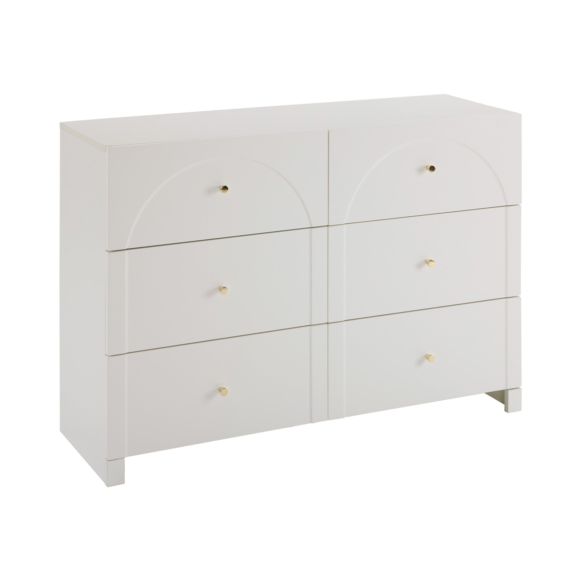 Logidon chest of drawers with 6 drawers white H82 W120 D40 cm