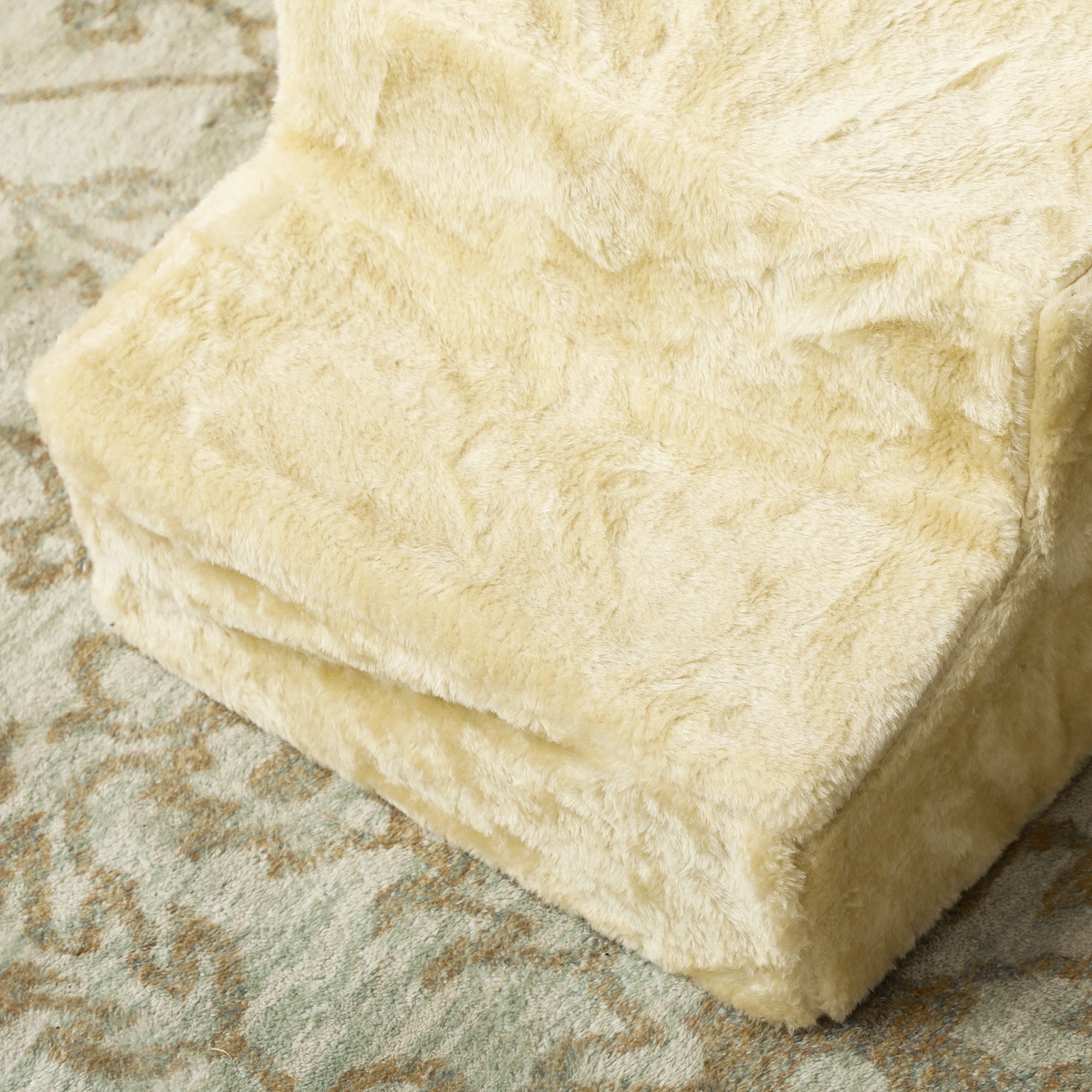 Logidon PawHut hondentrap 3-trede 35 cm pluche look beige
