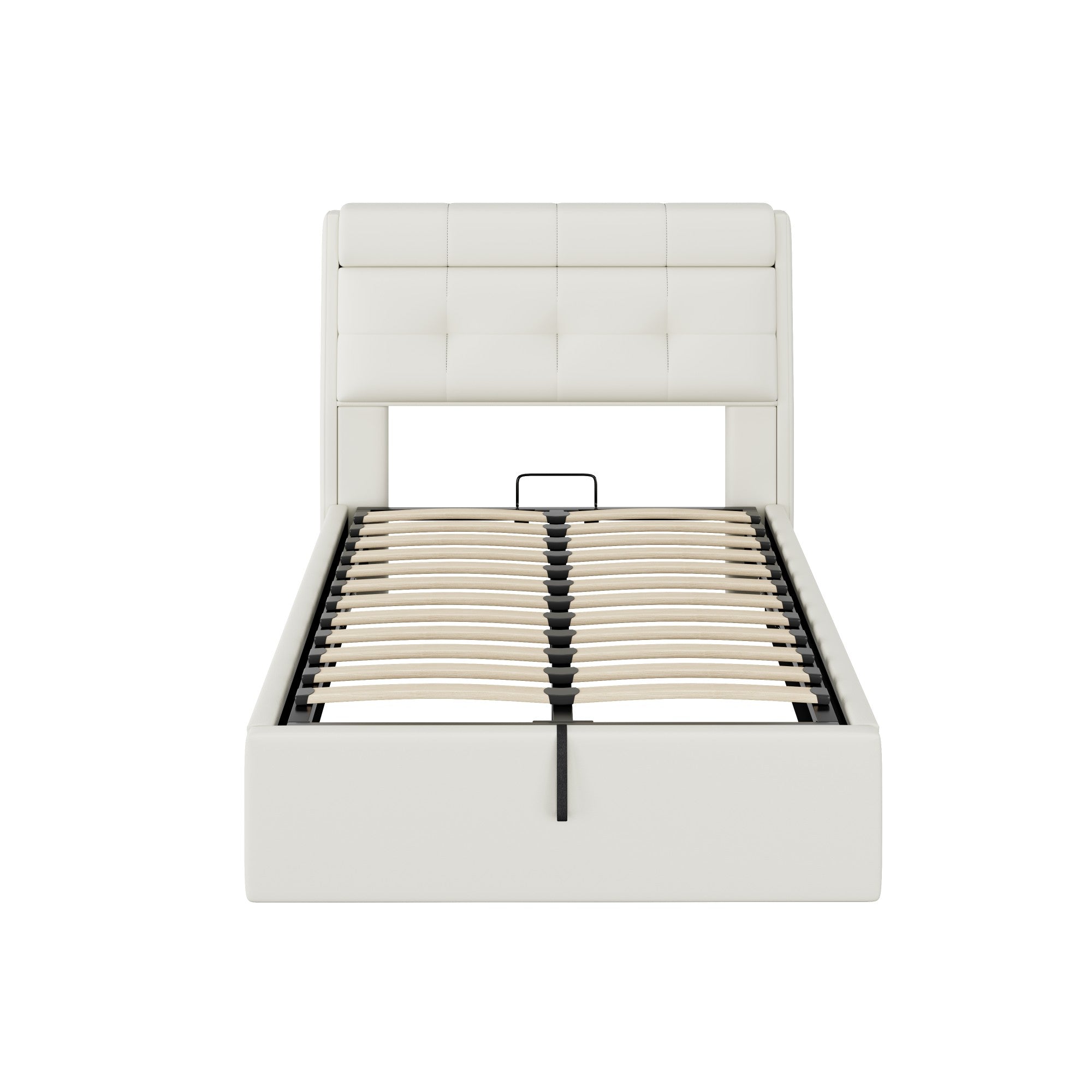 Logidon gestoffeerd bed 90x200 hydraulisch verborgen hoofdbordplank
