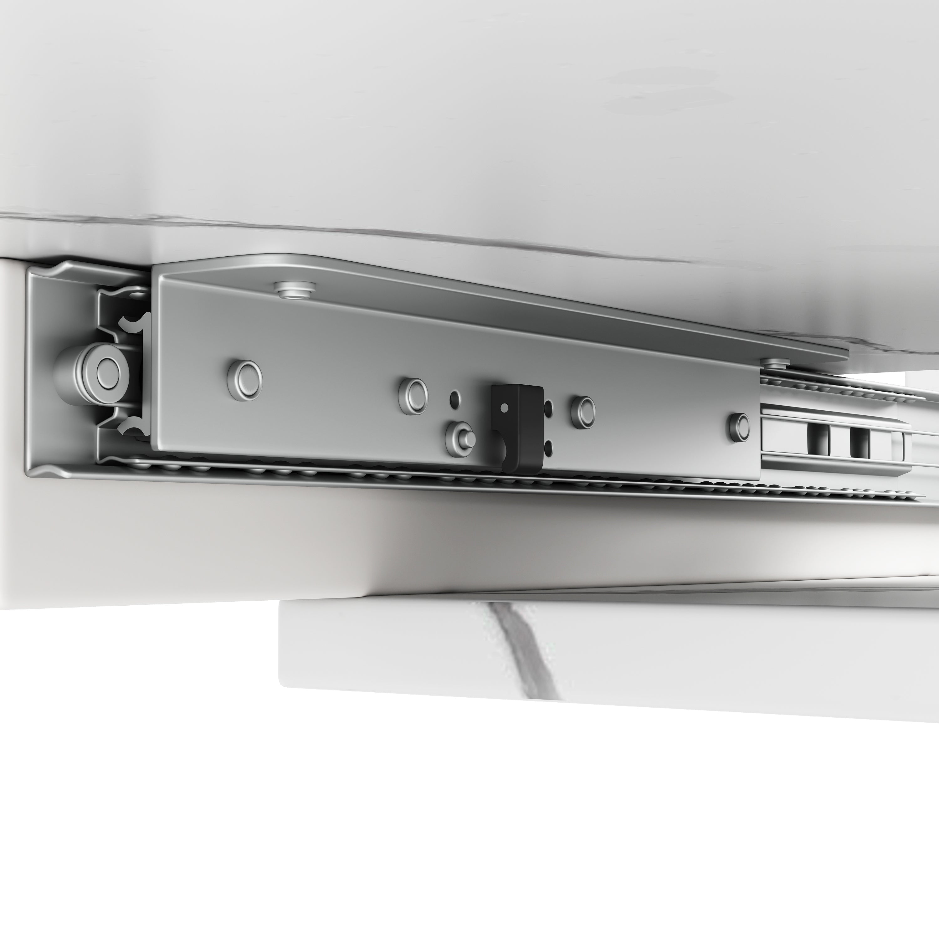Logidon Uitschuifbare eettafel wit 118-157 cm met gekruiste poten