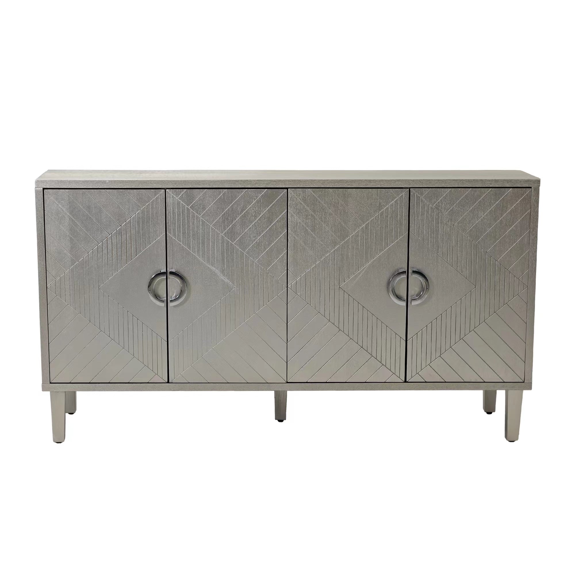 Logidon 152 cm 4-deurskast Champagne MDF Woonkamer