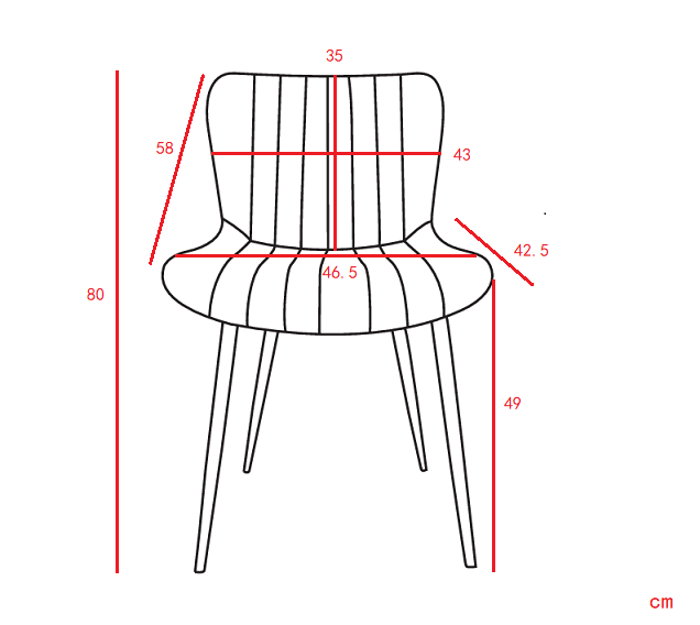 Logidon zwarte kunstleren eetkamerstoelen set van 4 modern design