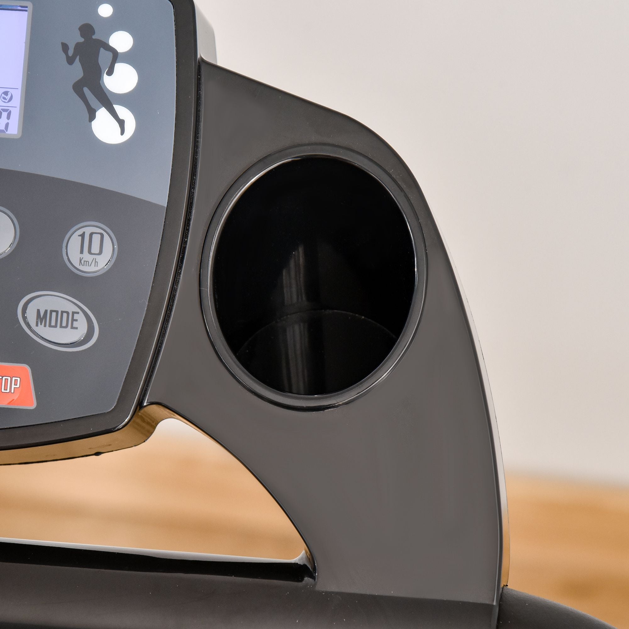 Logidon elektrische opvouwbare loopband 500W LCD-display zwart