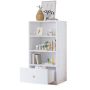 Logidon boekenkast wit 60x50x120 cm met 3 planken en lade
