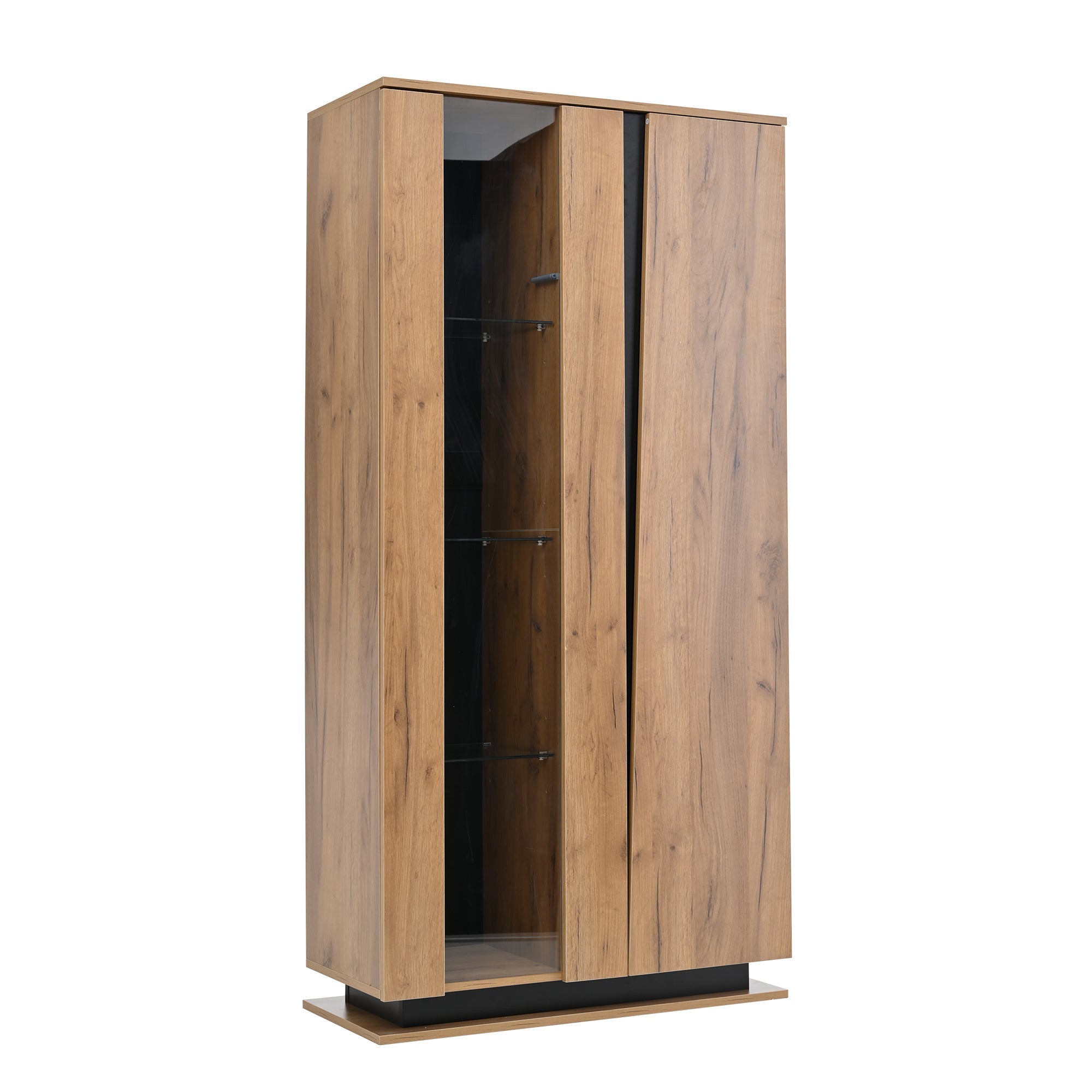 Logidon vitrinekast 80x35x160 cm met acryl deuren en 8 planken