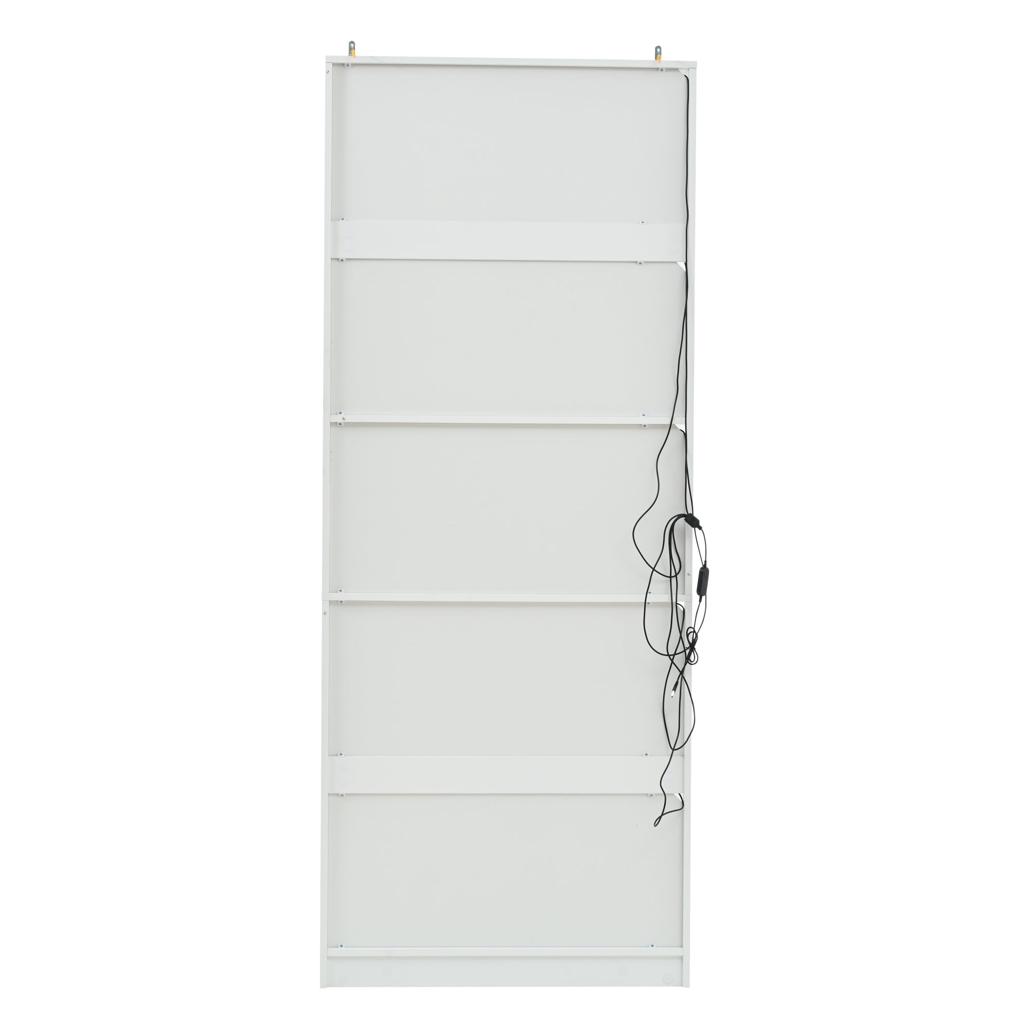 Logidon showcase 80x35x200 white glass doors LED lighting wine rack