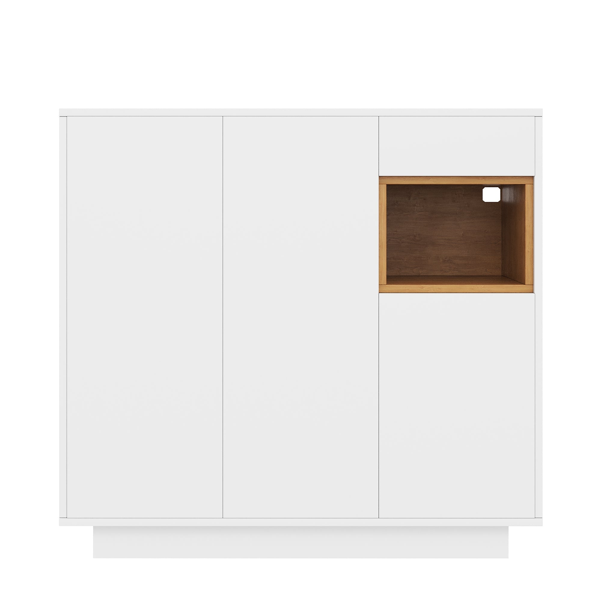 Logidon schoenenkast wit LED verlichting verstelbare planken 105x39,5x100,5 cm