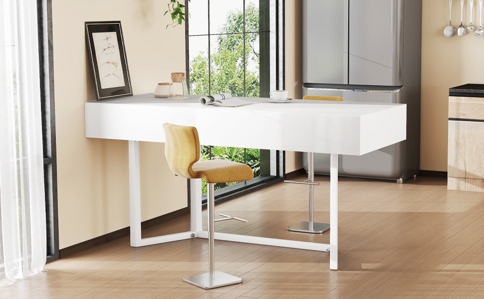 Logidon Opvouwbaar Bureau 120x55 Wit Met Stopcontacten