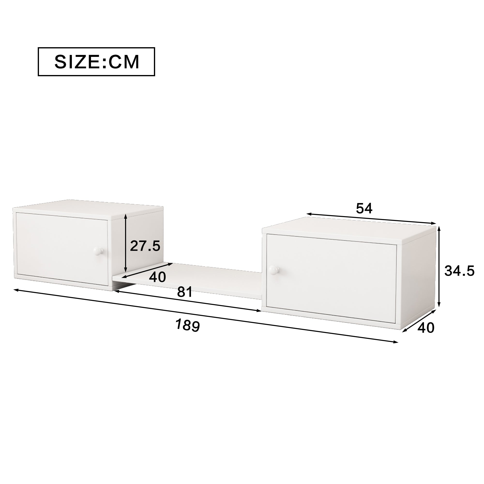 Logidon Schoenenkast Wit 189x40x34,5 cm - Veelzijdige schoenenbank