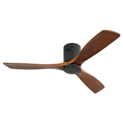 Logidon plafondventilator 52 inch houten bladen DC motor zwart